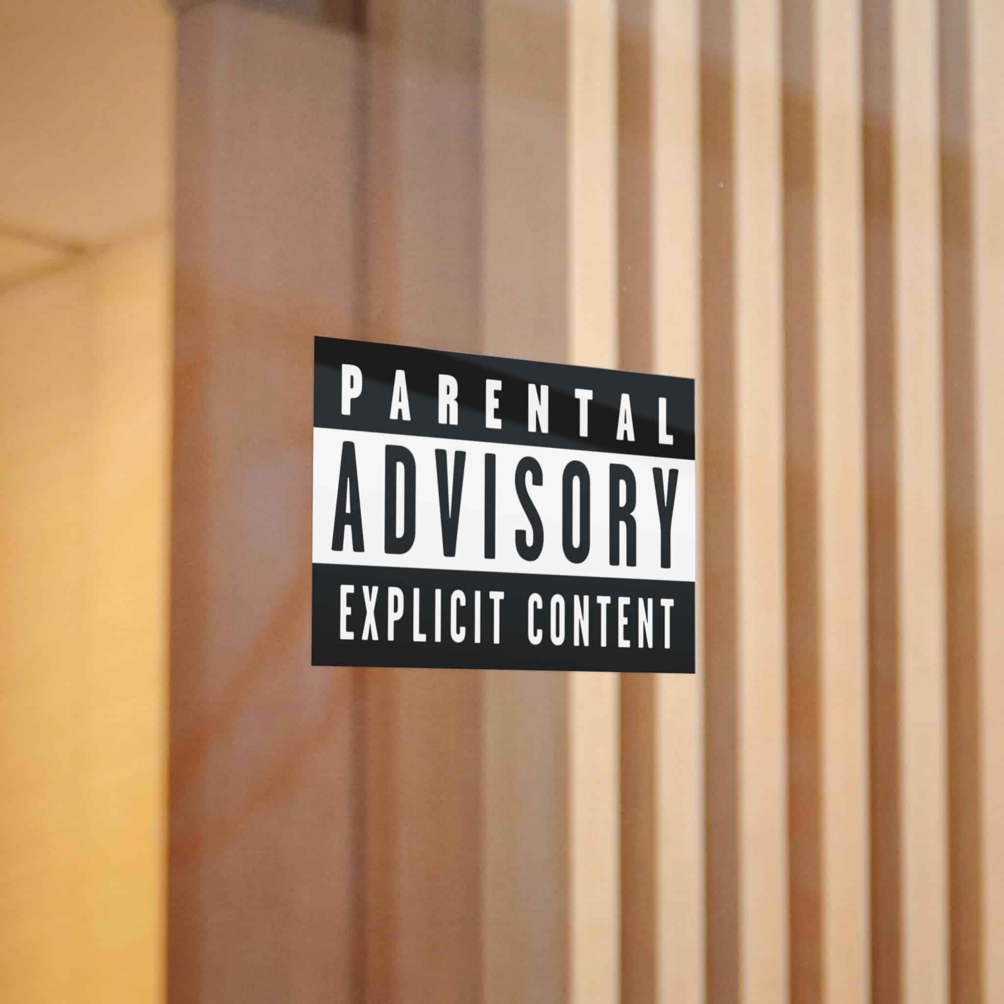 Parental Advisory Explicit Content Logo Vector Copia Die Cut Stickers Dtf - Image 6