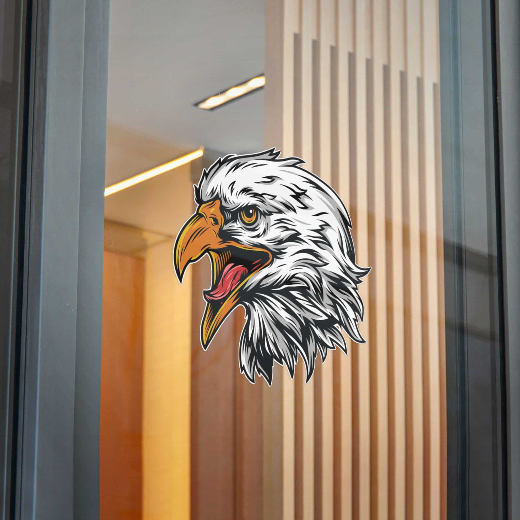 Vintage Eagle Head Mascot Die Cut Stickers Dtf - Image 30