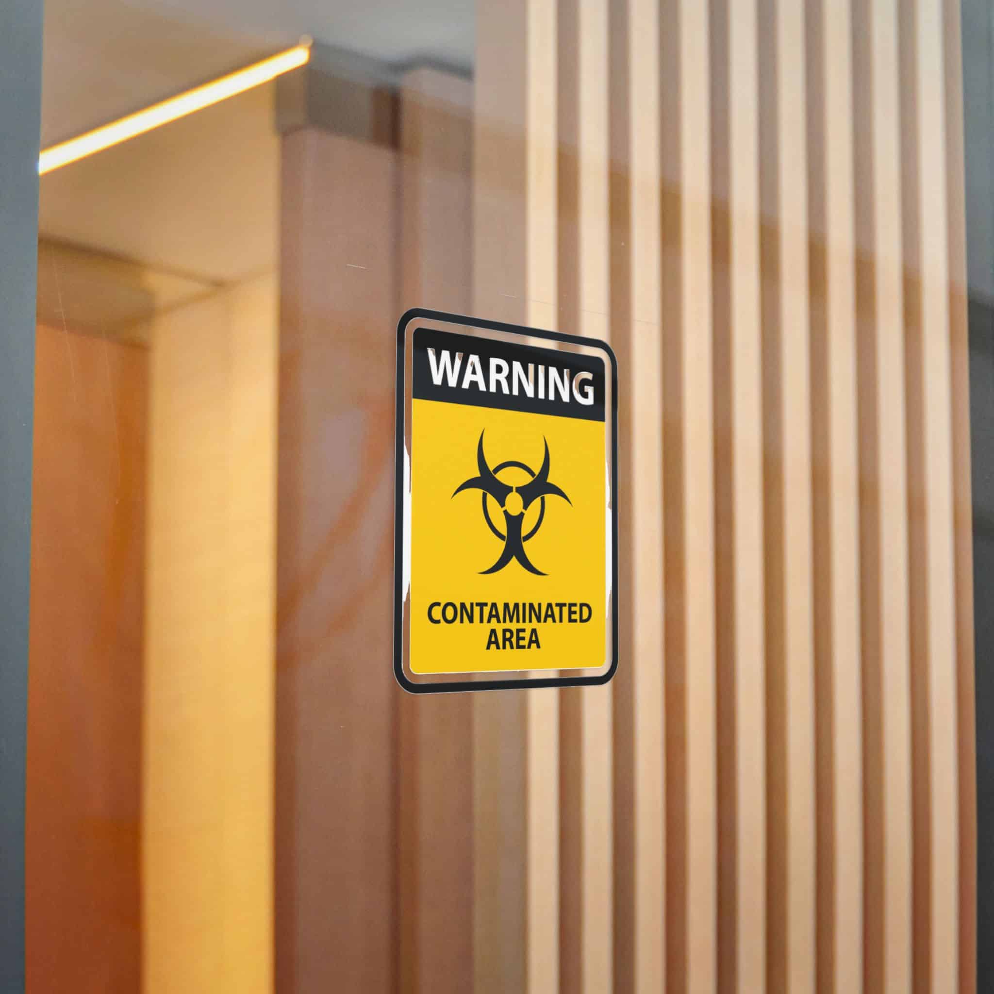 Warning Contaminated Area Die Cut Stickers Dtf - Image 16