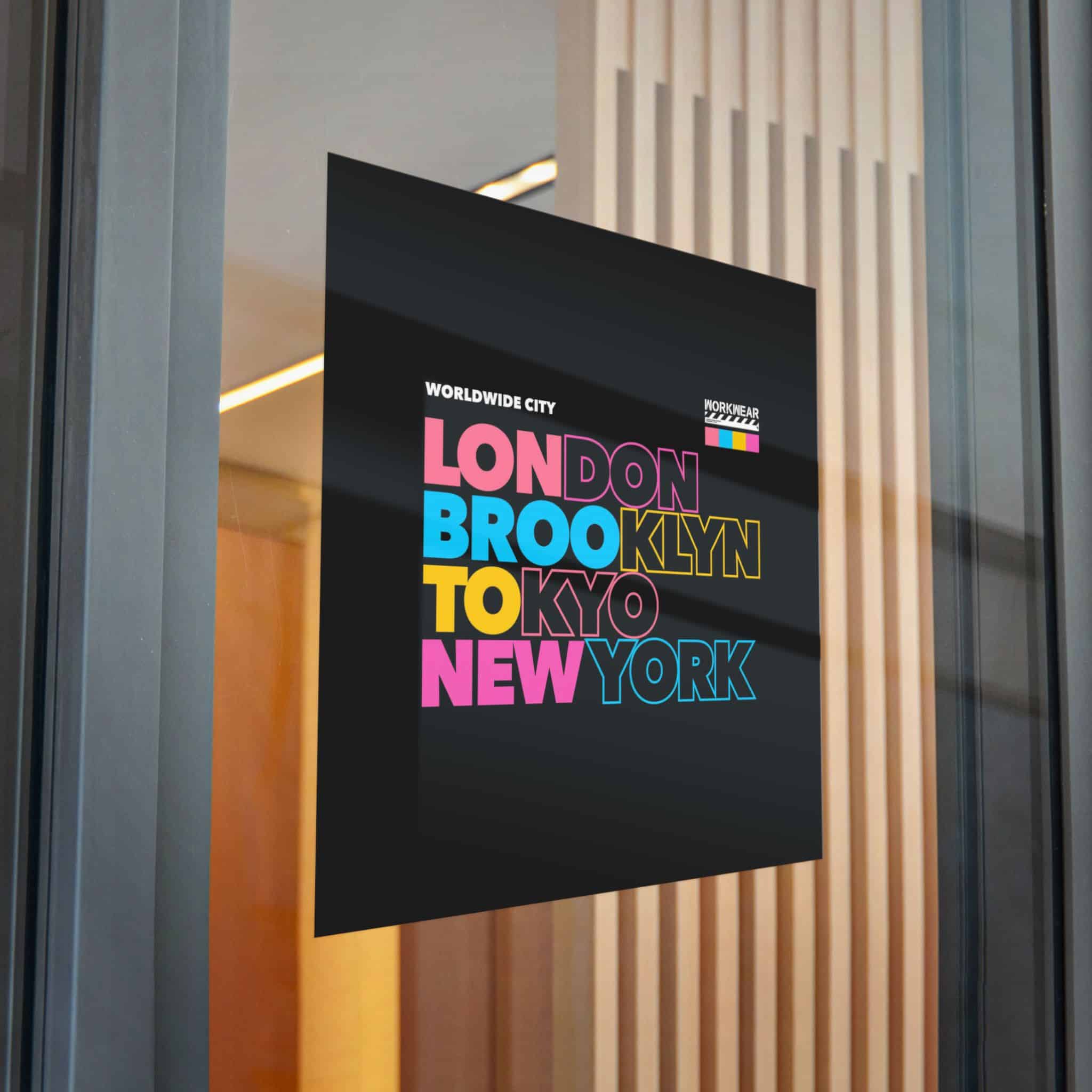 London Brooklyn Tokyo New York Street Vintage Die Cut Stickers Dtf - Image 32