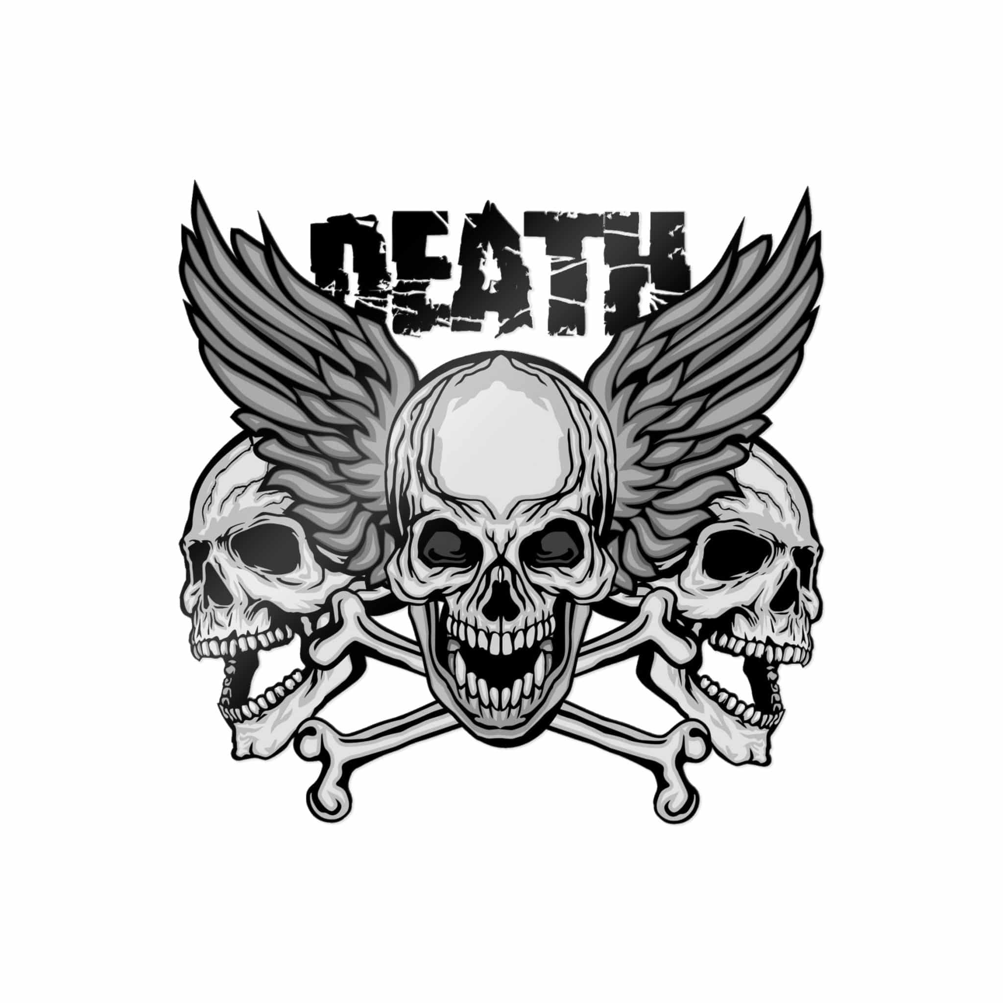 Gothic Sign With Skull Grunge Vintage Design T Shirts (6) Die Cut Stickers Dtf - Image 13