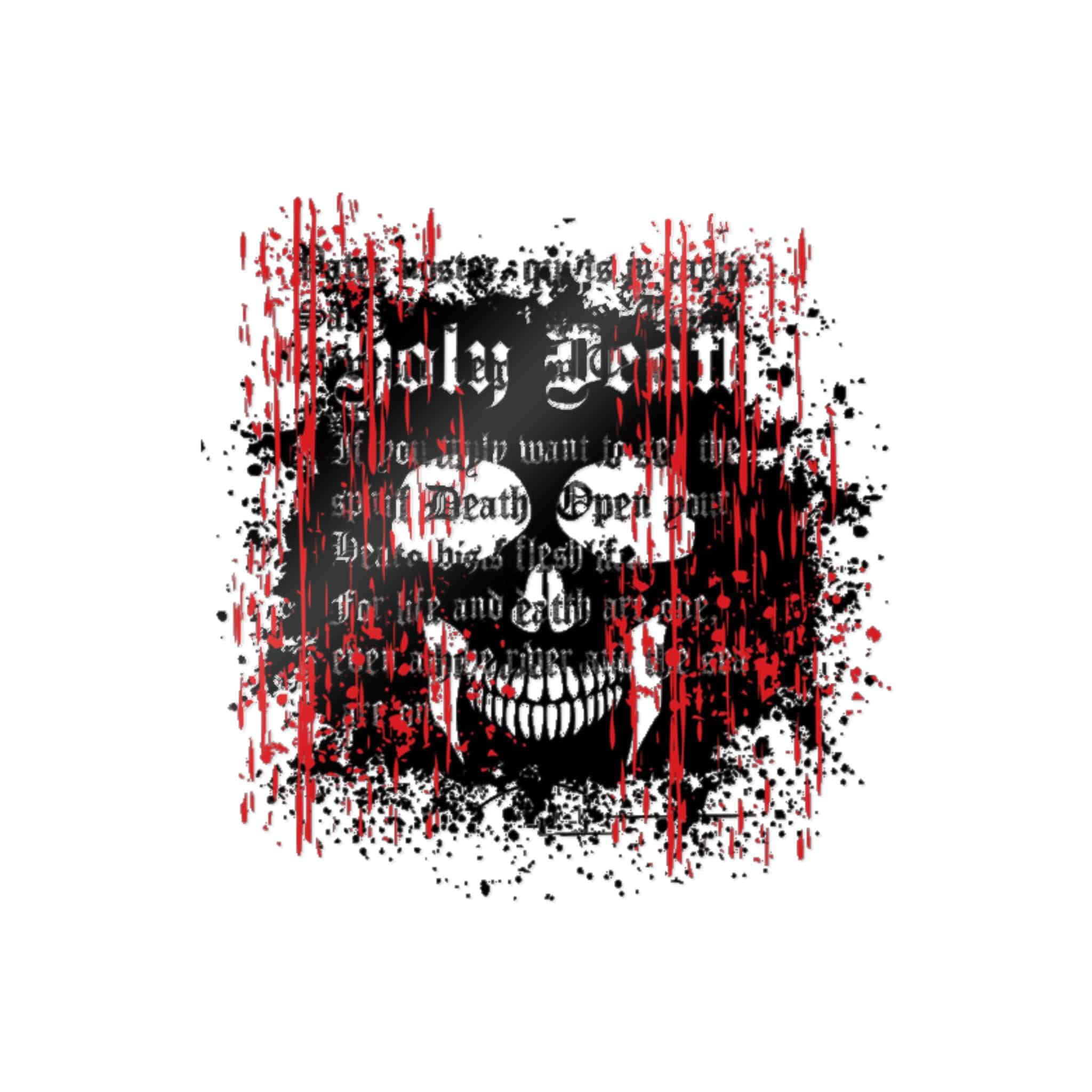 Gothic Sign With Skull Grunge Vintage Design T Shirts (22) Die Cut Stickers Dtf