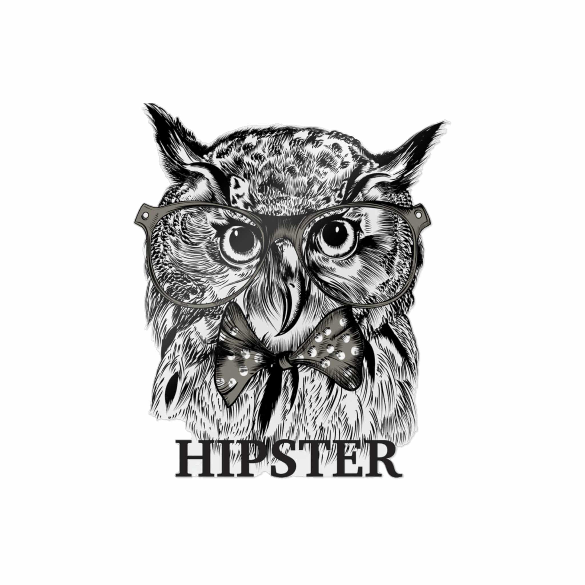 Hipster 1 Die Cut Stickers Dtf - Image 3