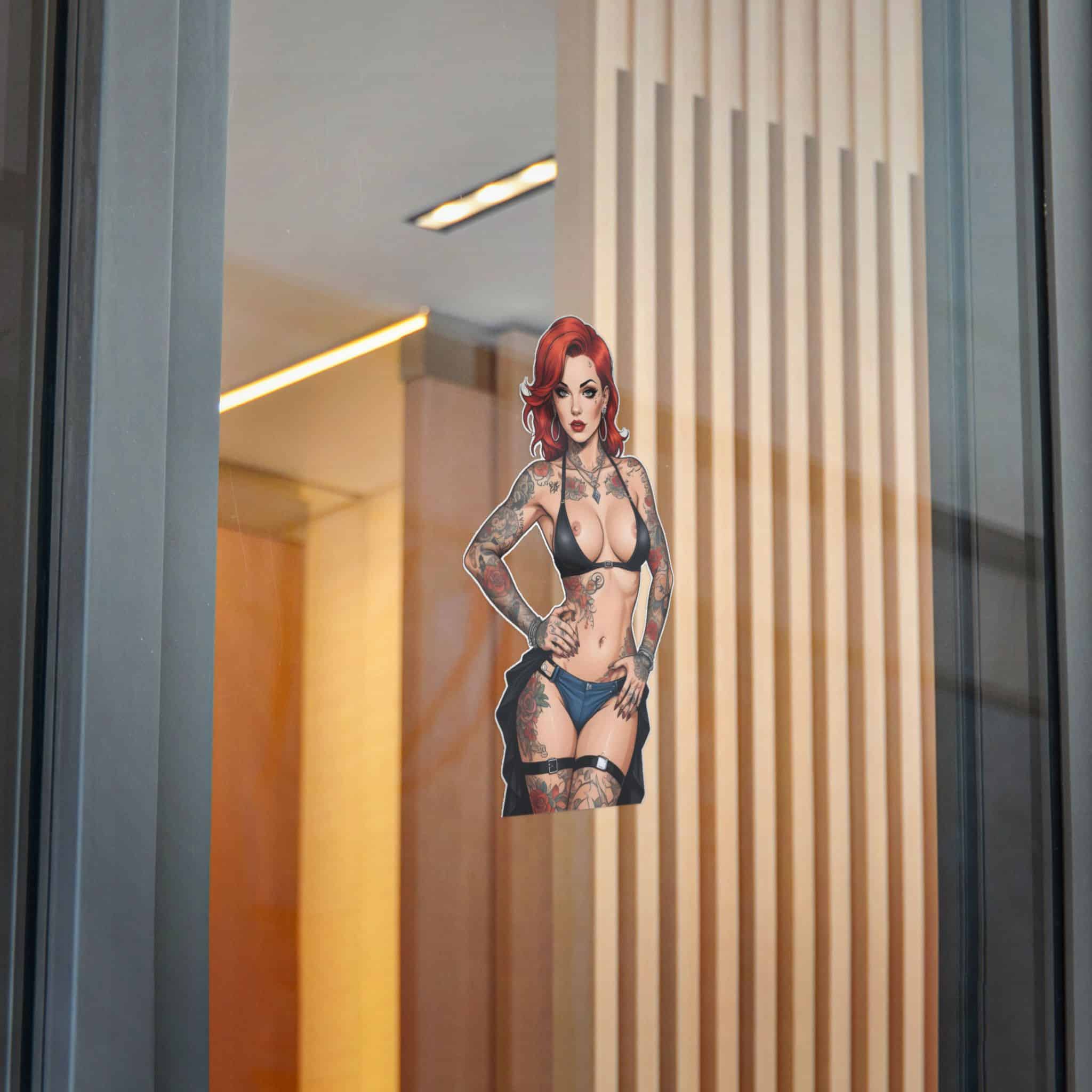 Tattooed Sexy Woman 26 Die Cut Stickers Dtf - Image 28