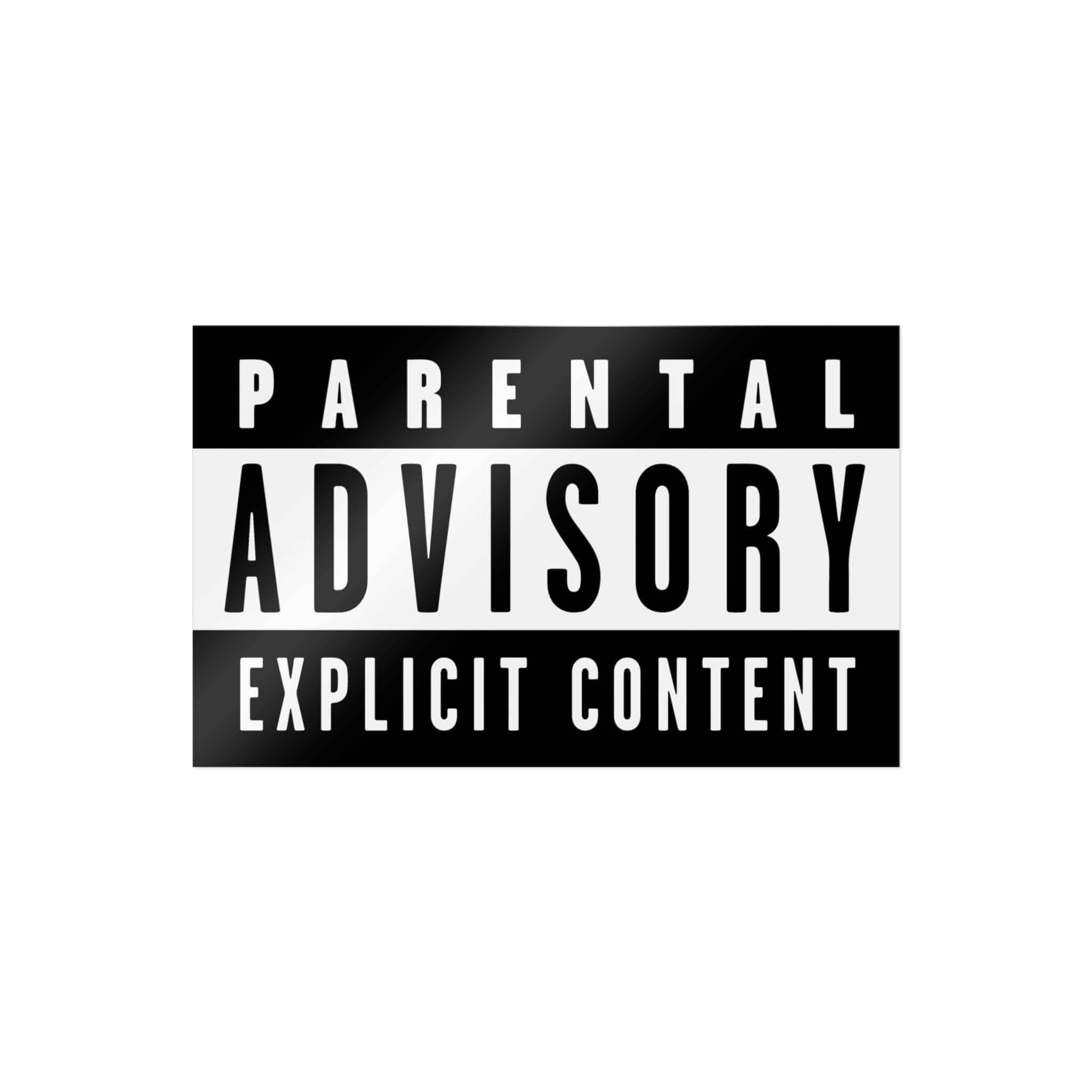 Parental Advisory Explicit Content Logo Vector Copia Die Cut Stickers Dtf - Image 15
