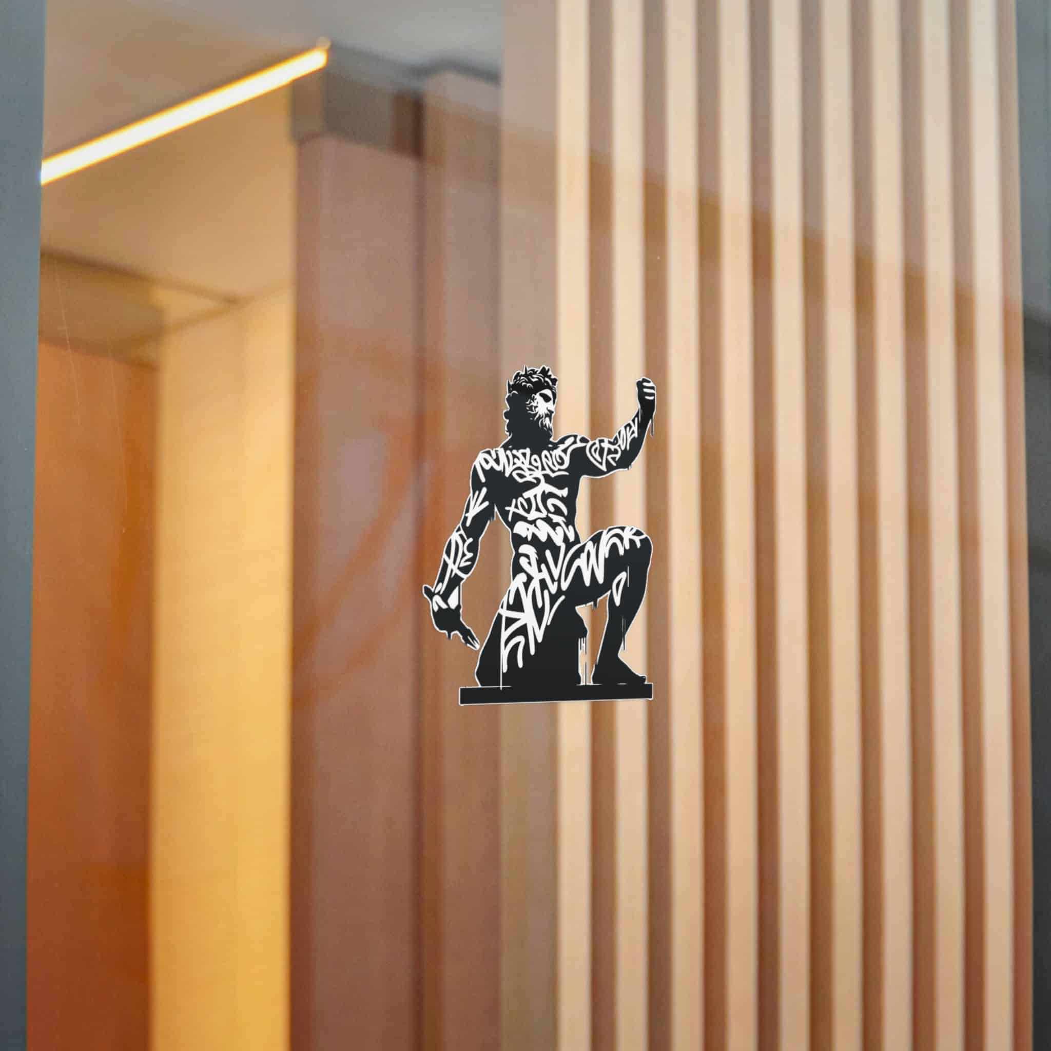 Poseidon Deity Mythology Silhouette Deity Graffiti Tag Hip Hop Street Art Typography (1) Die Cut Stickers Dtf - Image 16