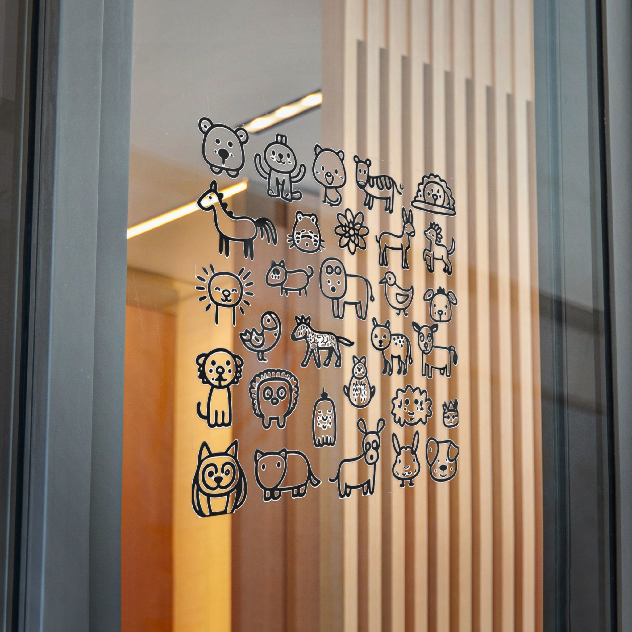 Cute Doodle Animals Lions Tigers Bears More Die Cut Stickers Dtf - Image 30