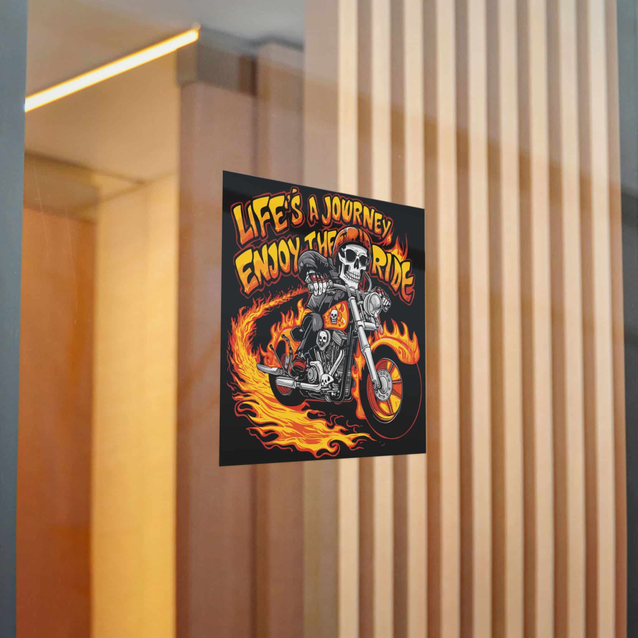 Life's A Journey Enjoy the Ride Die Cut Stickers Dtf - Image 16