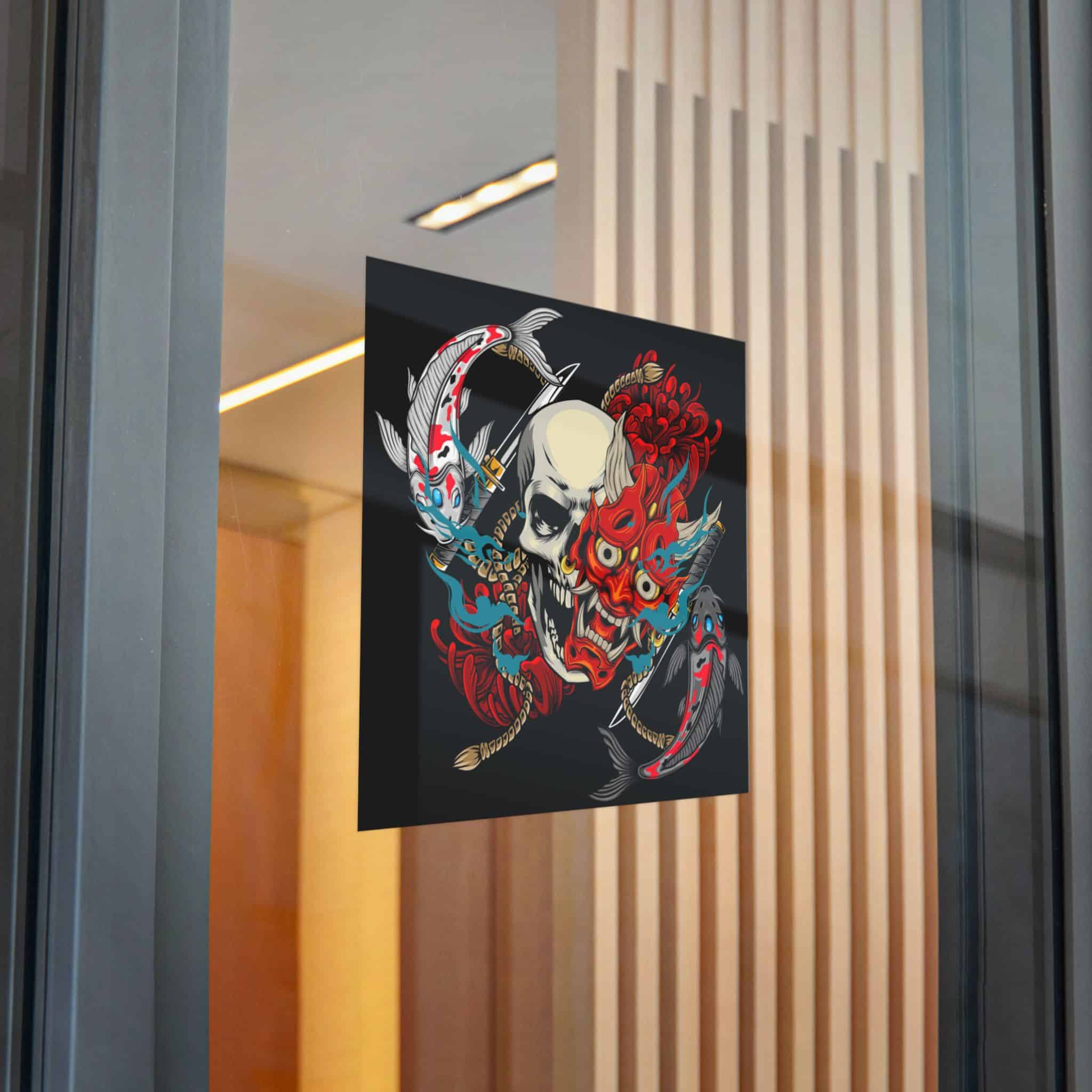 Skull Oni 2 Die Cut Stickers Dtf - Image 28