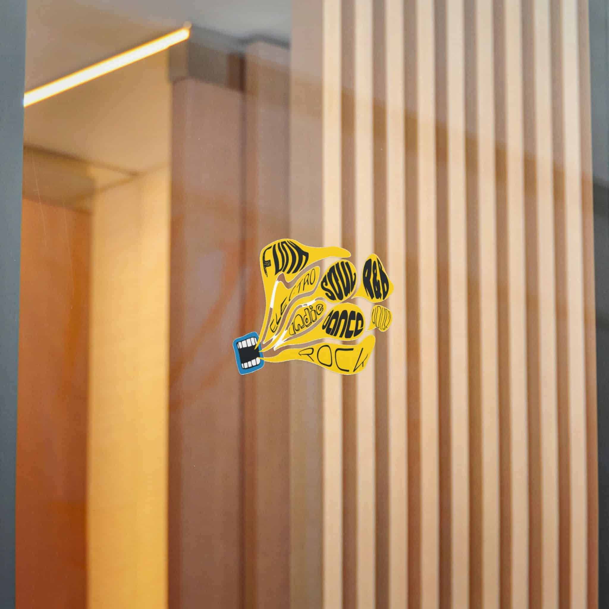 Yellow Object With Word Rock It Die Cut Stickers Dtf - Image 20