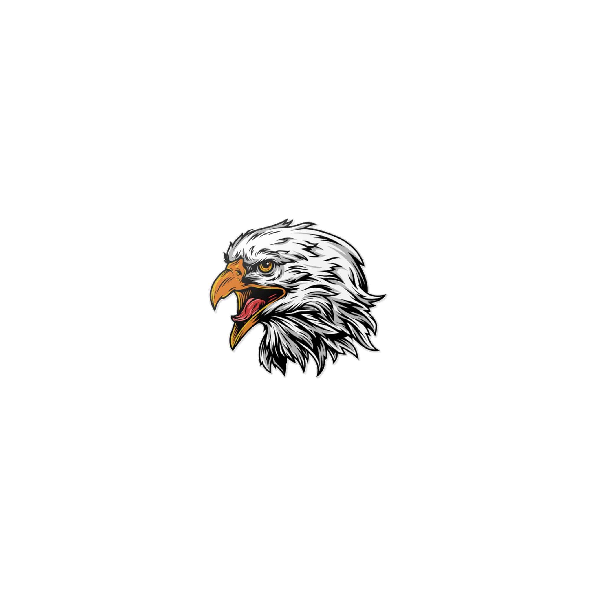 Vintage Eagle Head Mascot Die Cut Stickers Dtf - Image 17