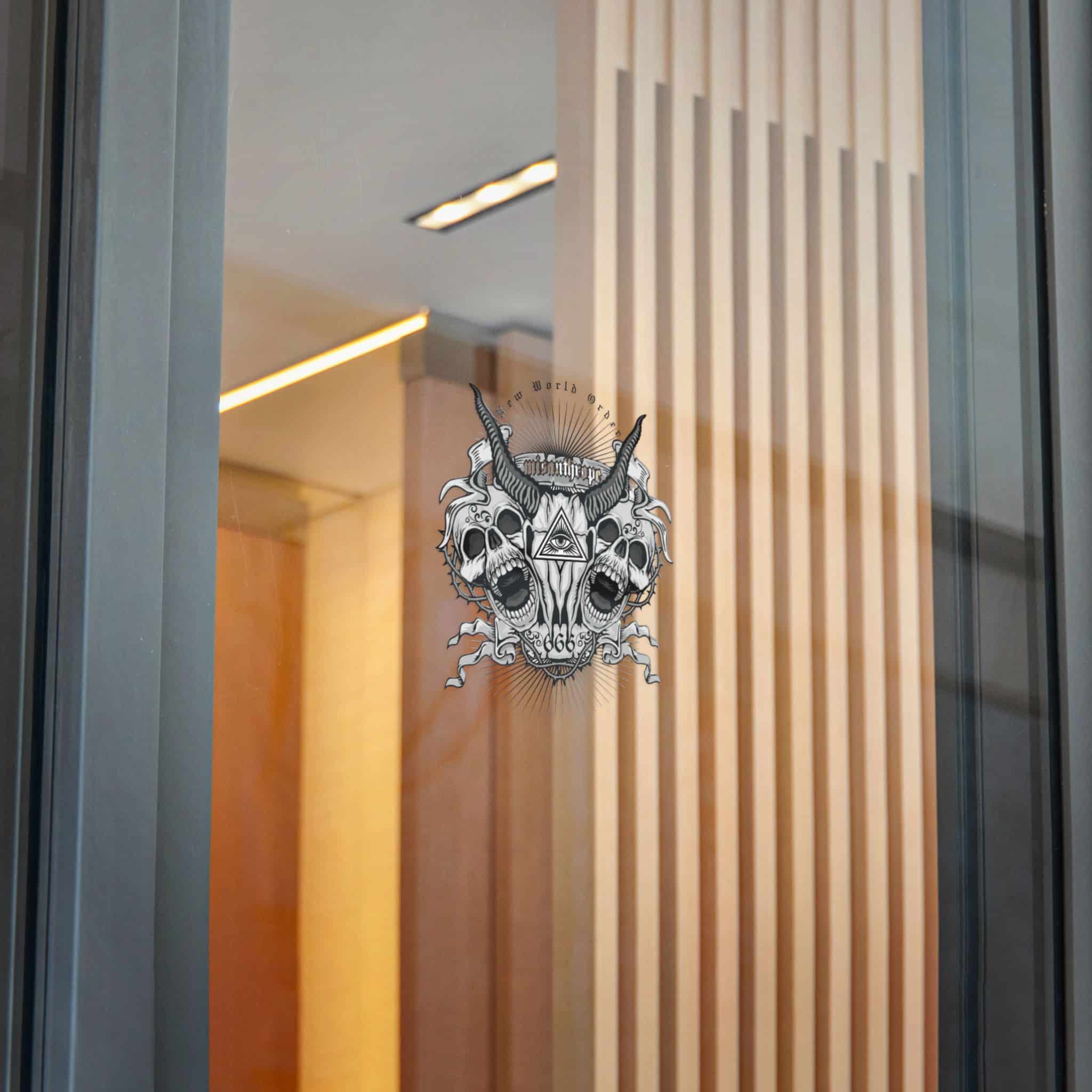 Gothic Sign With Goat Skull Grunge Vintage Design T Shirts Die Cut Stickers Dtf - Image 24