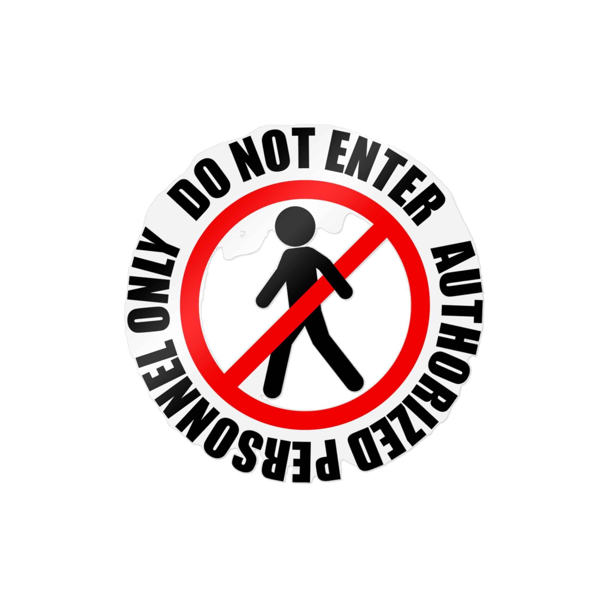 Authorized Personnel Die Cut Stickers Dtf - Image 11