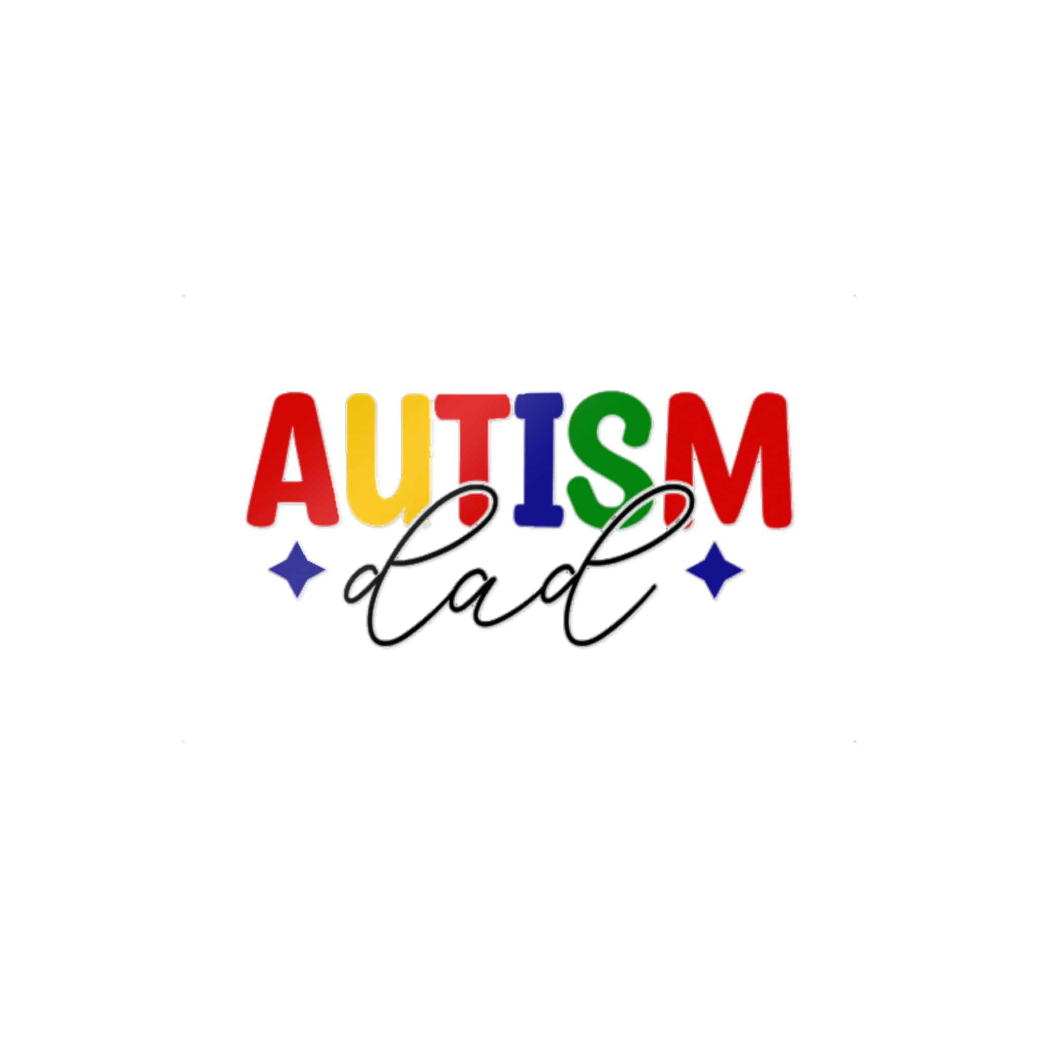 Autism Dad Die Cut Stickers Dtf
