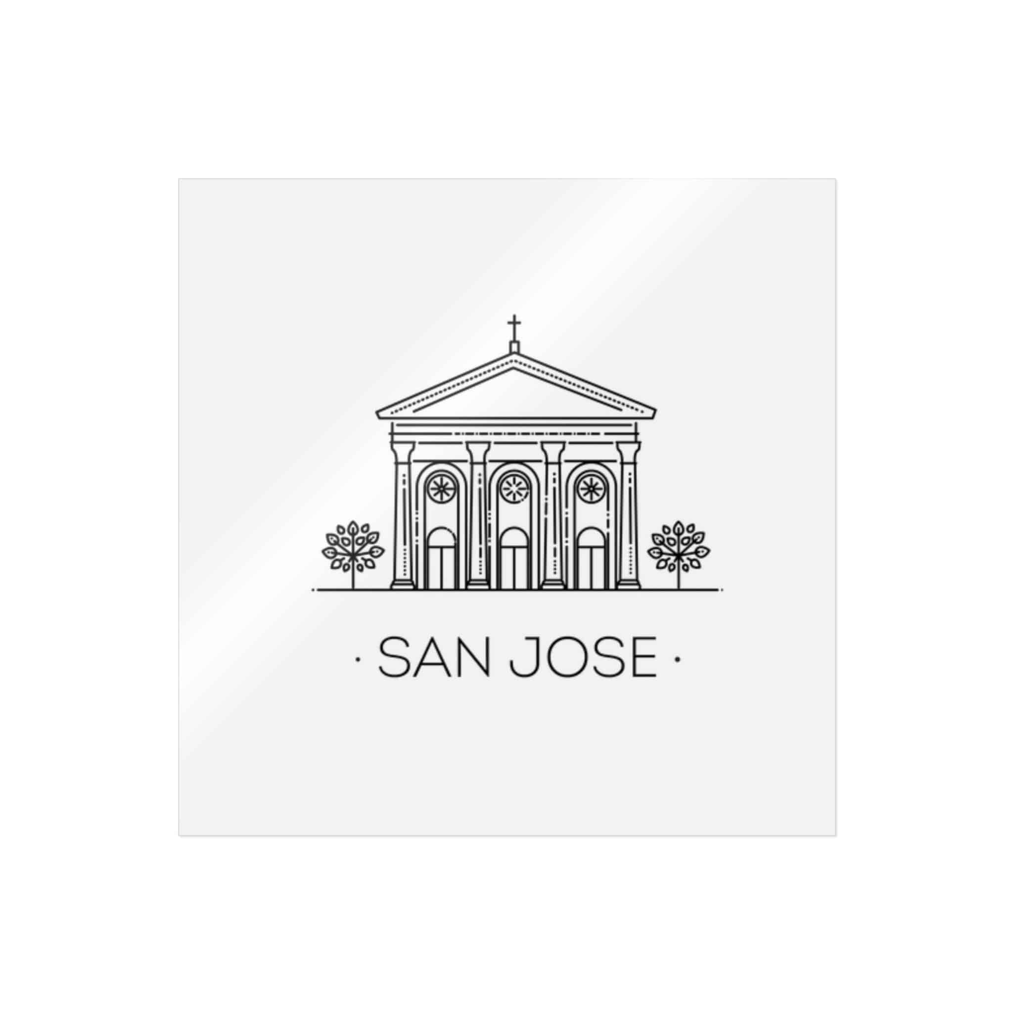 San Jose Die Cut Stickers Dtf