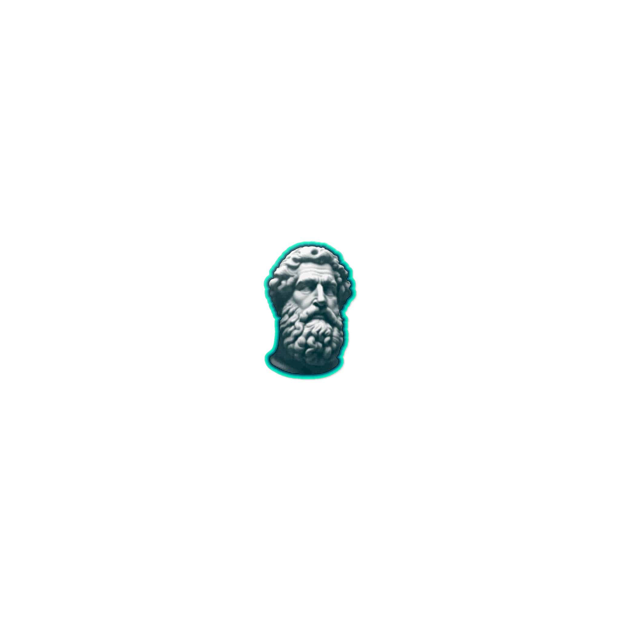 Halftone Vector Greece Modern Face Statue With Contemporary Pop Art Style Copia Die Cut Stickers Dtf - Image 7