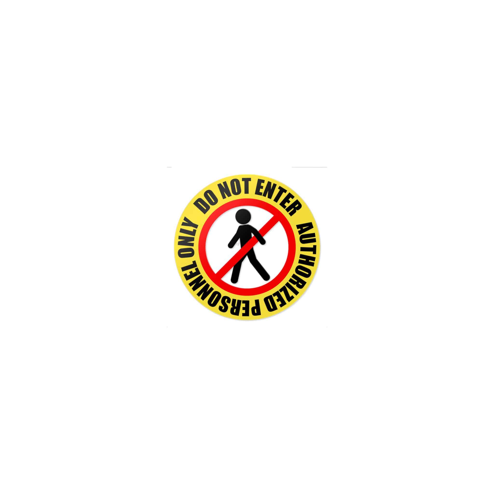 Personnel Only Die Cut Stickers Dtf - Image 17