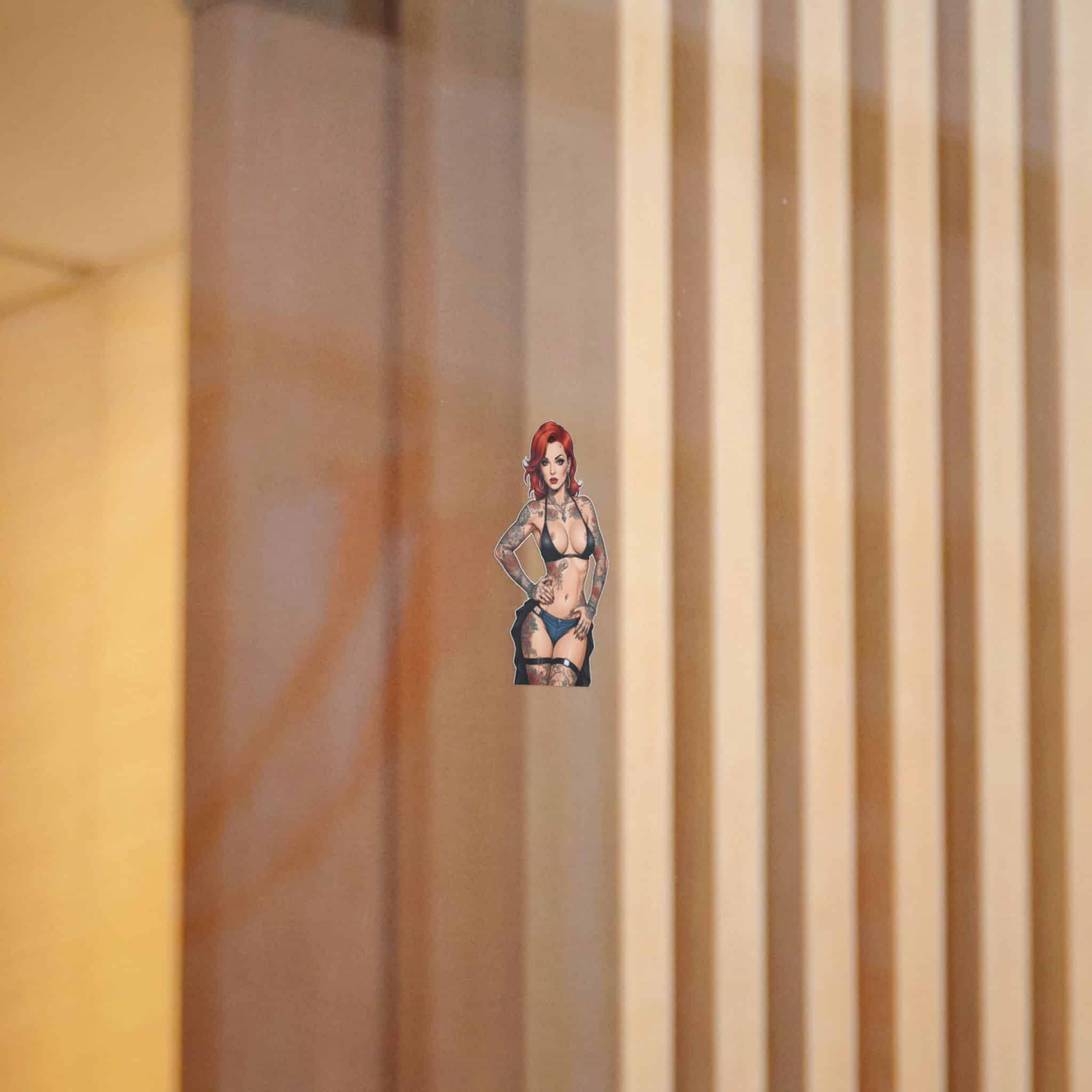 Tattooed Sexy Woman 26 Die Cut Stickers Dtf - Image 2