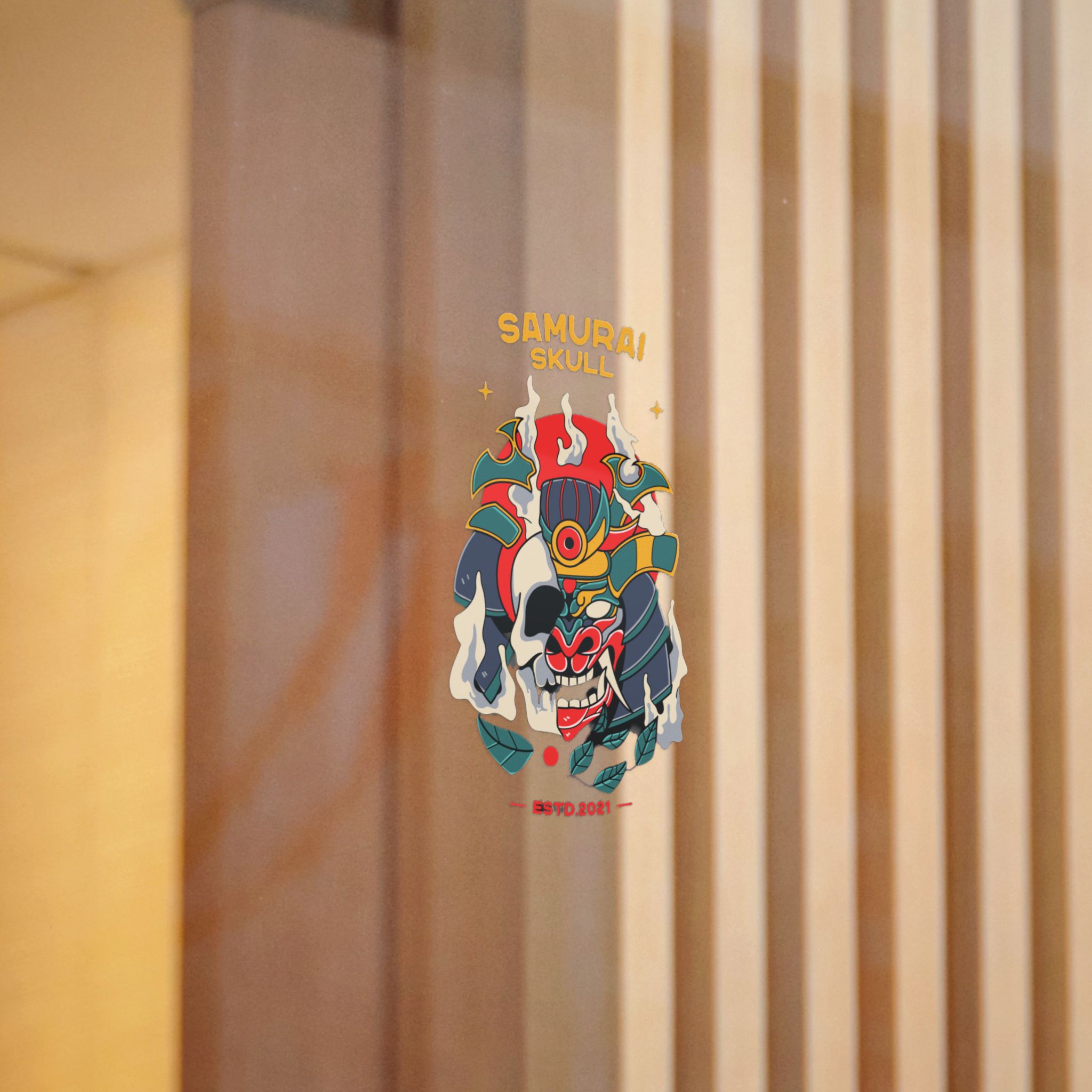 Samurai Helmet 184541 Die Cut Stickers Dtf - Image 12