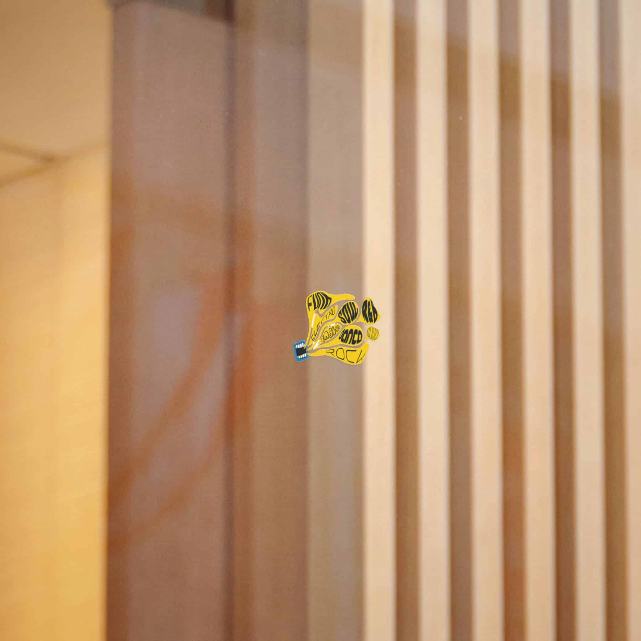 Yellow Object With Word Rock It Die Cut Stickers Dtf - Image 8