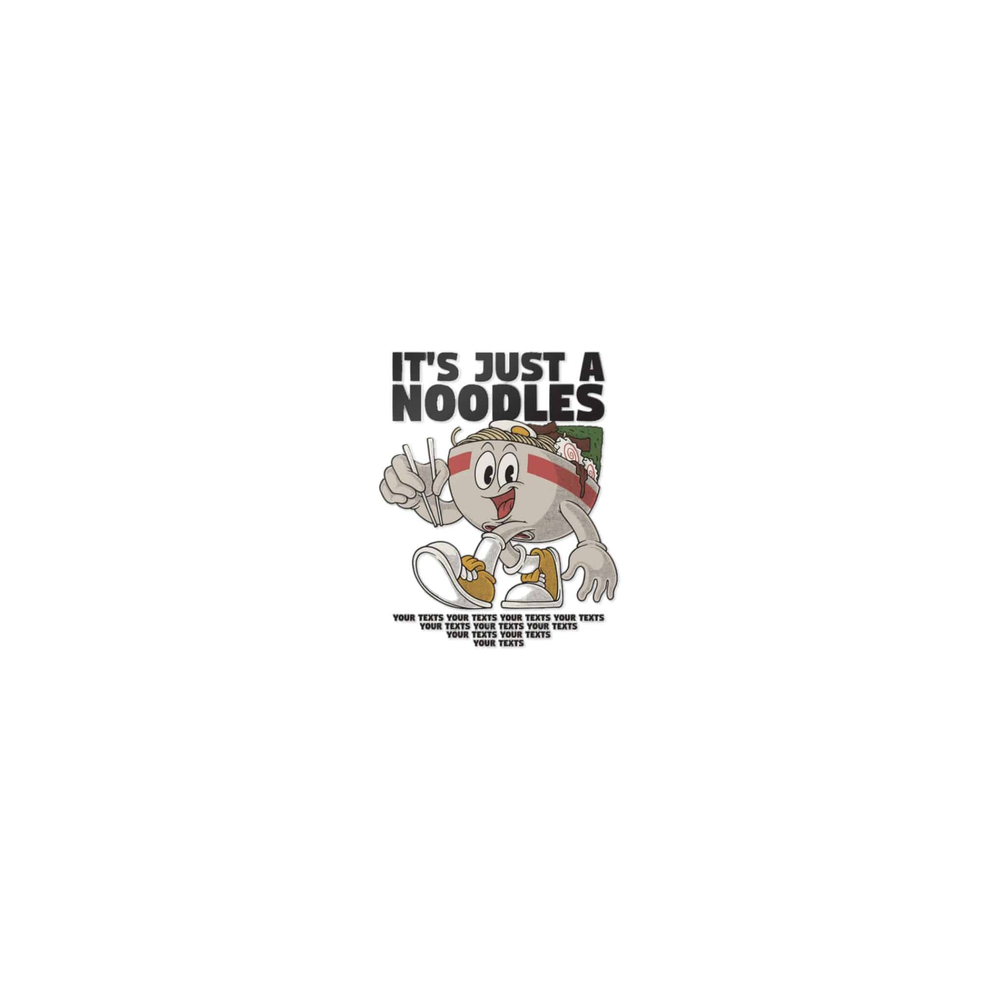 Quirky Ramen Bowl Retro Cartoon Mascot Die Cut Stickers Dtf - Image 9