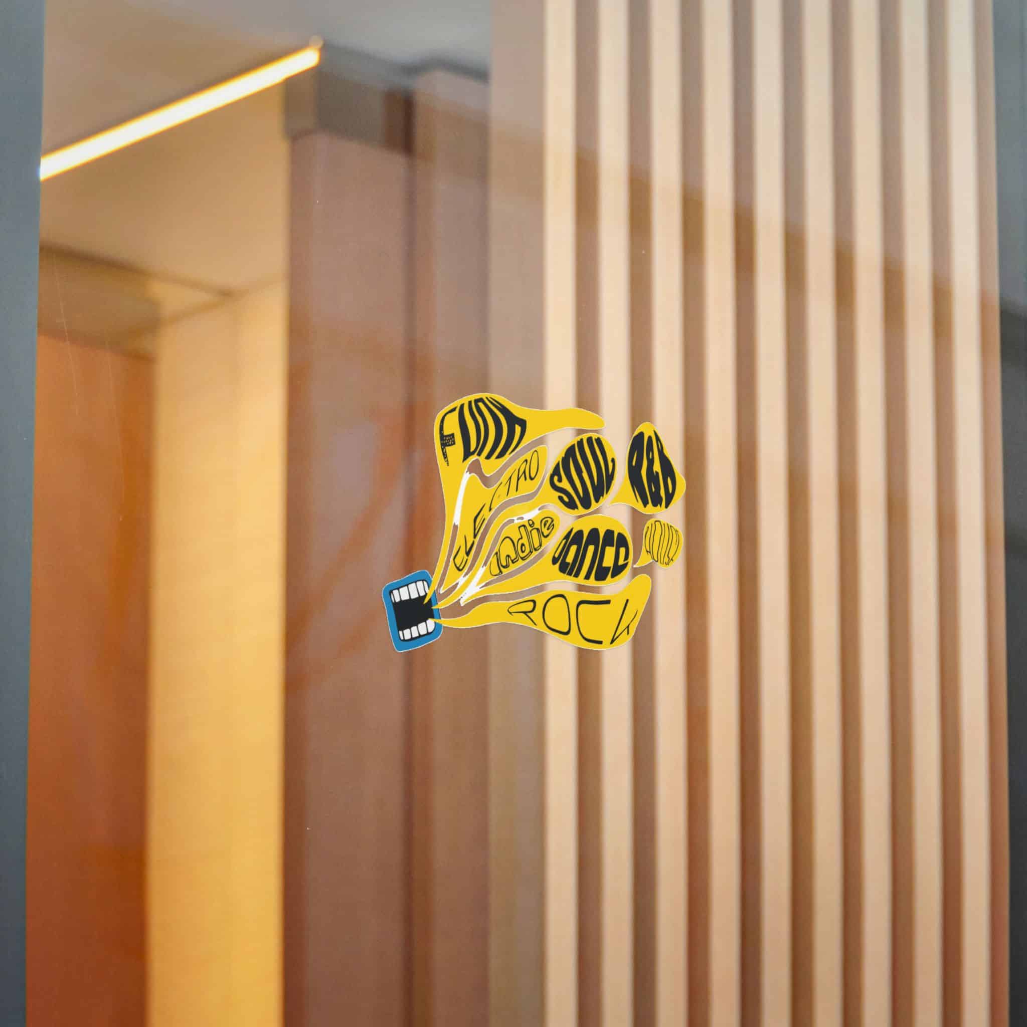Yellow Object With Word Rock It Die Cut Stickers Dtf - Image 22