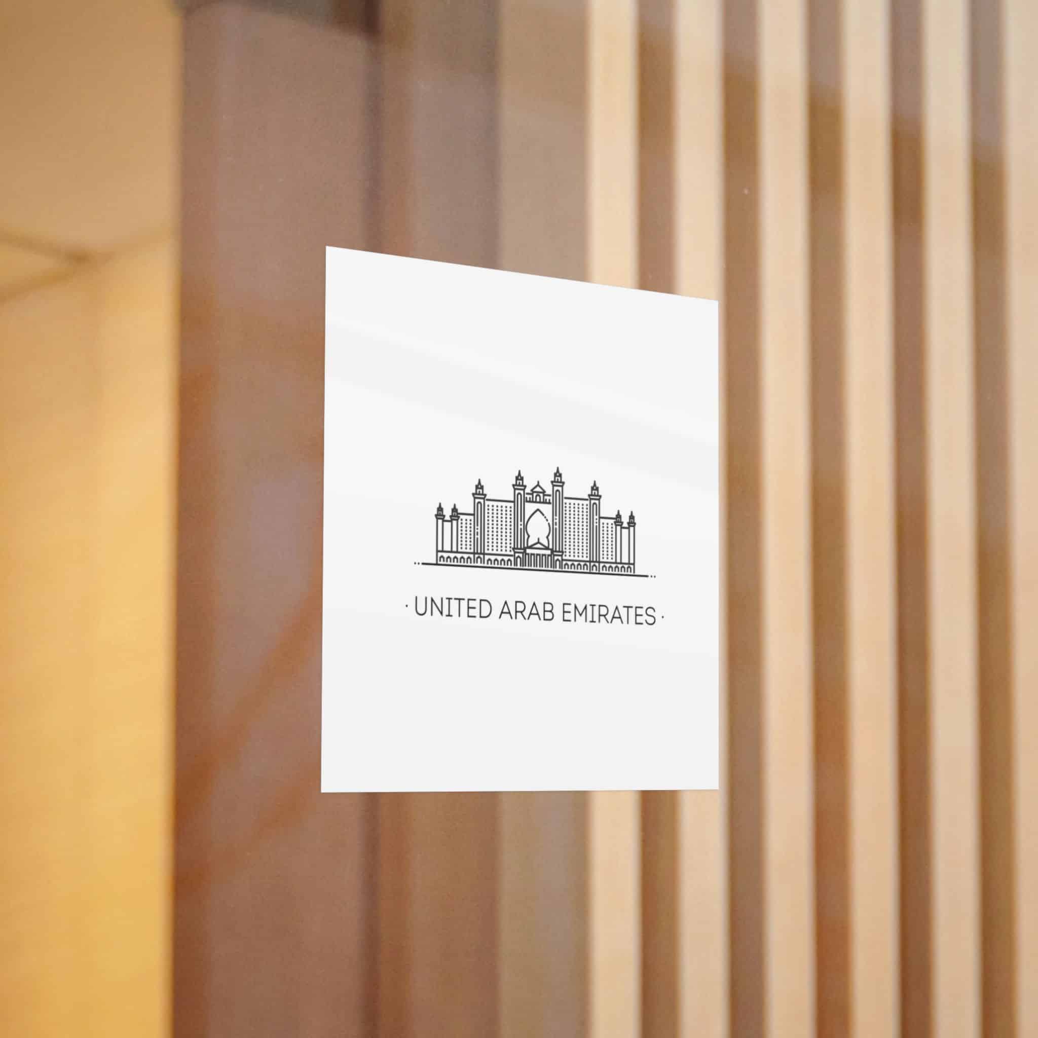 United Arab Emirates Die Cut Stickers Dtf - Image 6