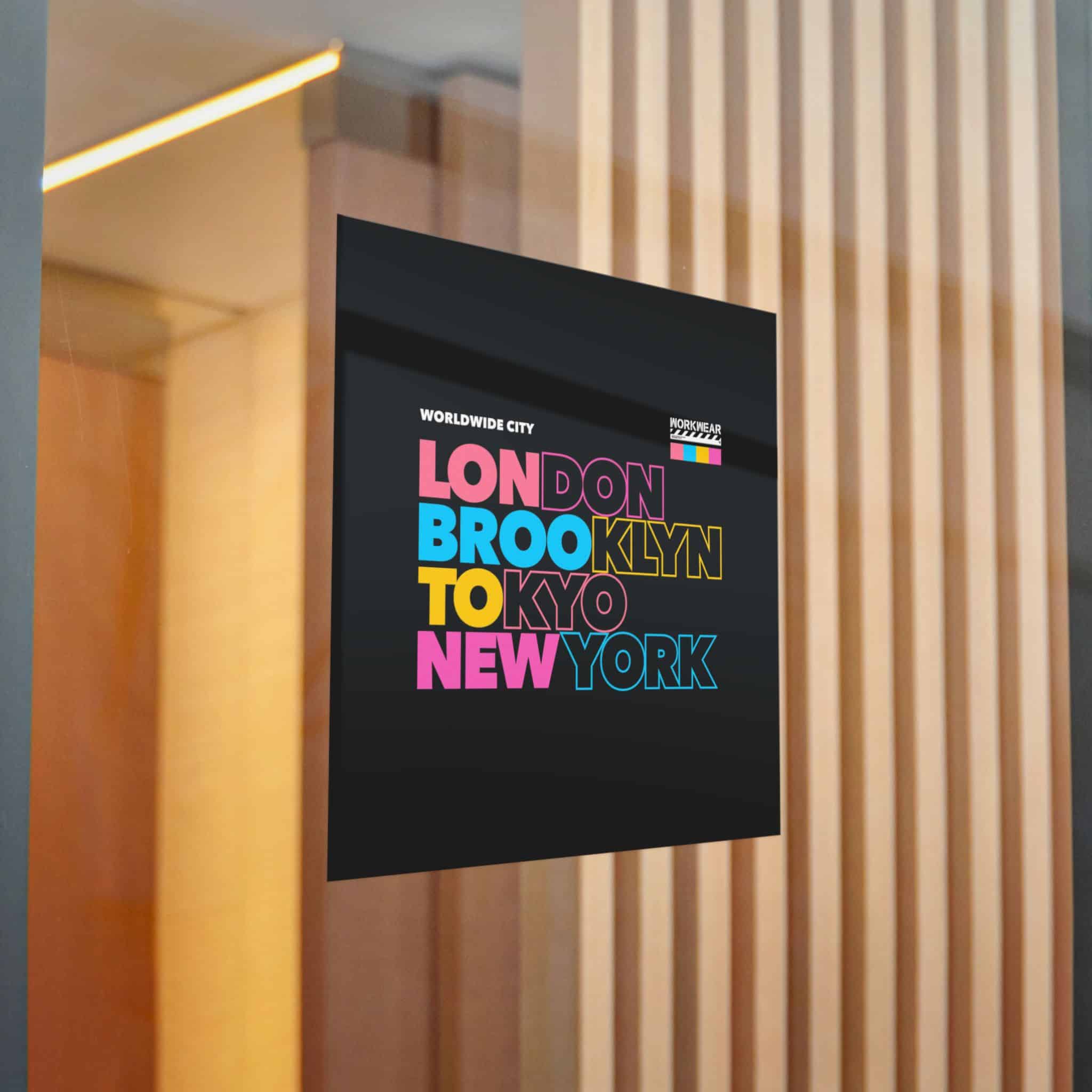 London Brooklyn Tokyo New York Street Vintage Die Cut Stickers Dtf - Image 22
