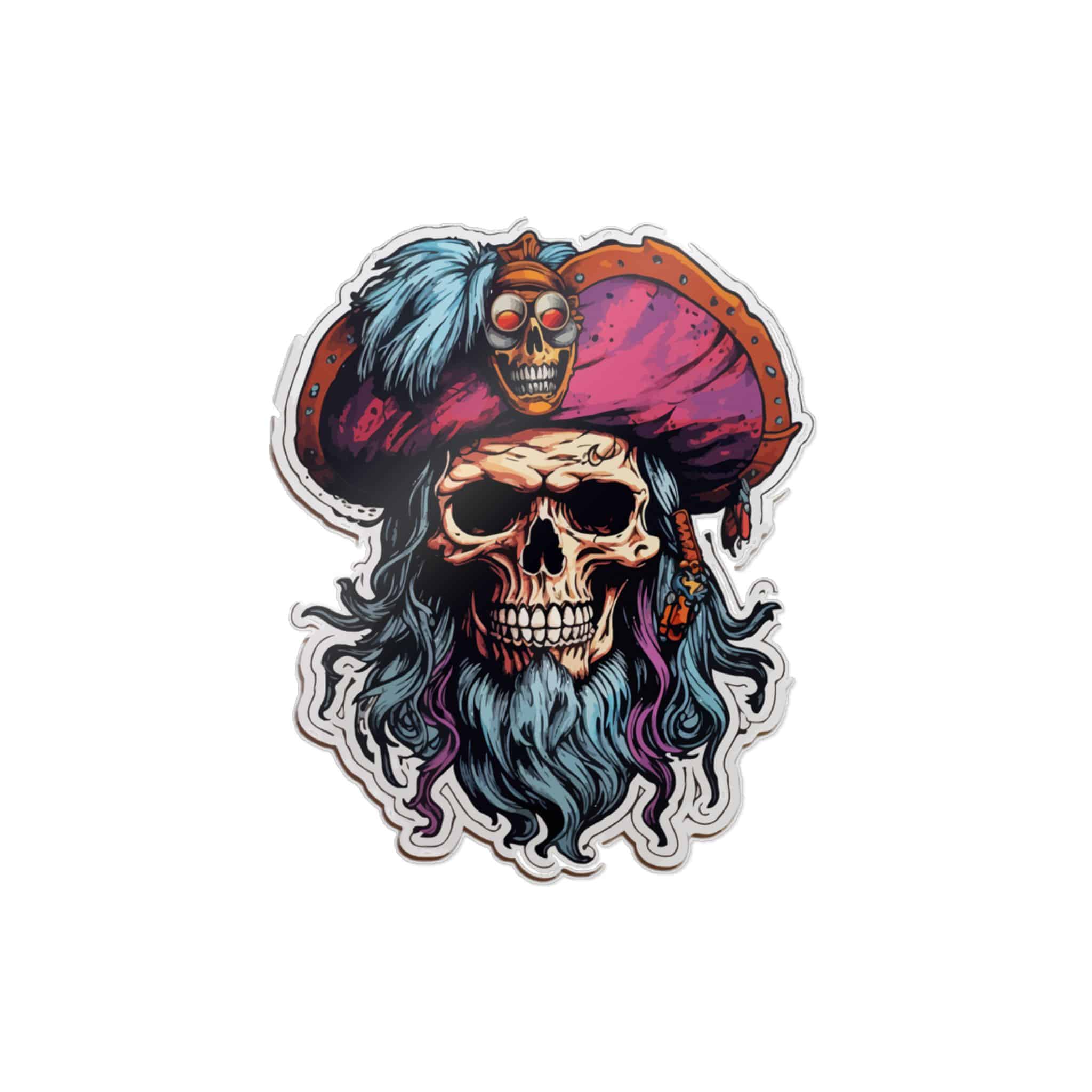 Skull Pirate Die Cut Stickers Dtf - Image 3