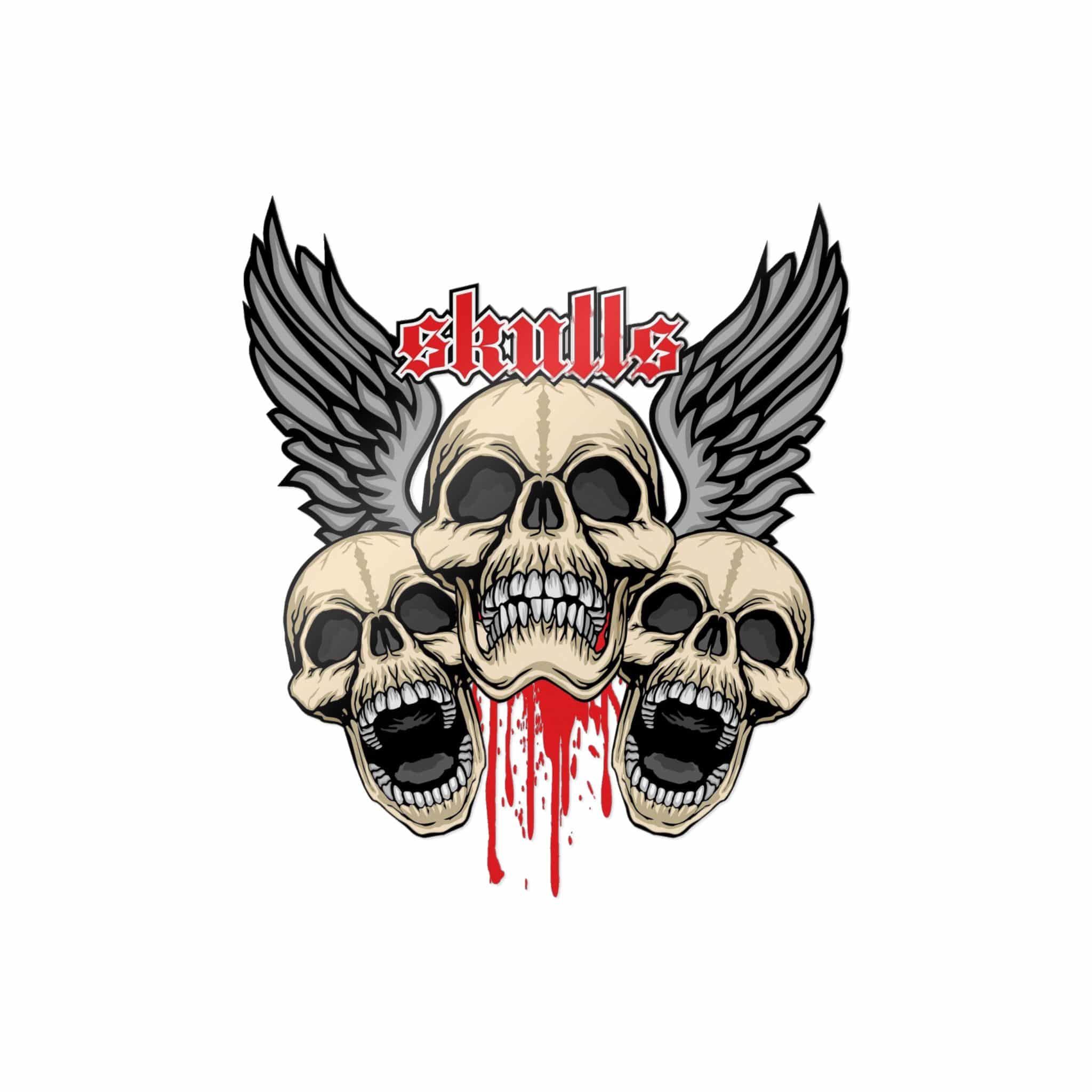 Gothic Sign With Skull Grunge Vintage Design T Shirts (17) Die Cut Stickers Dtf - Image 21