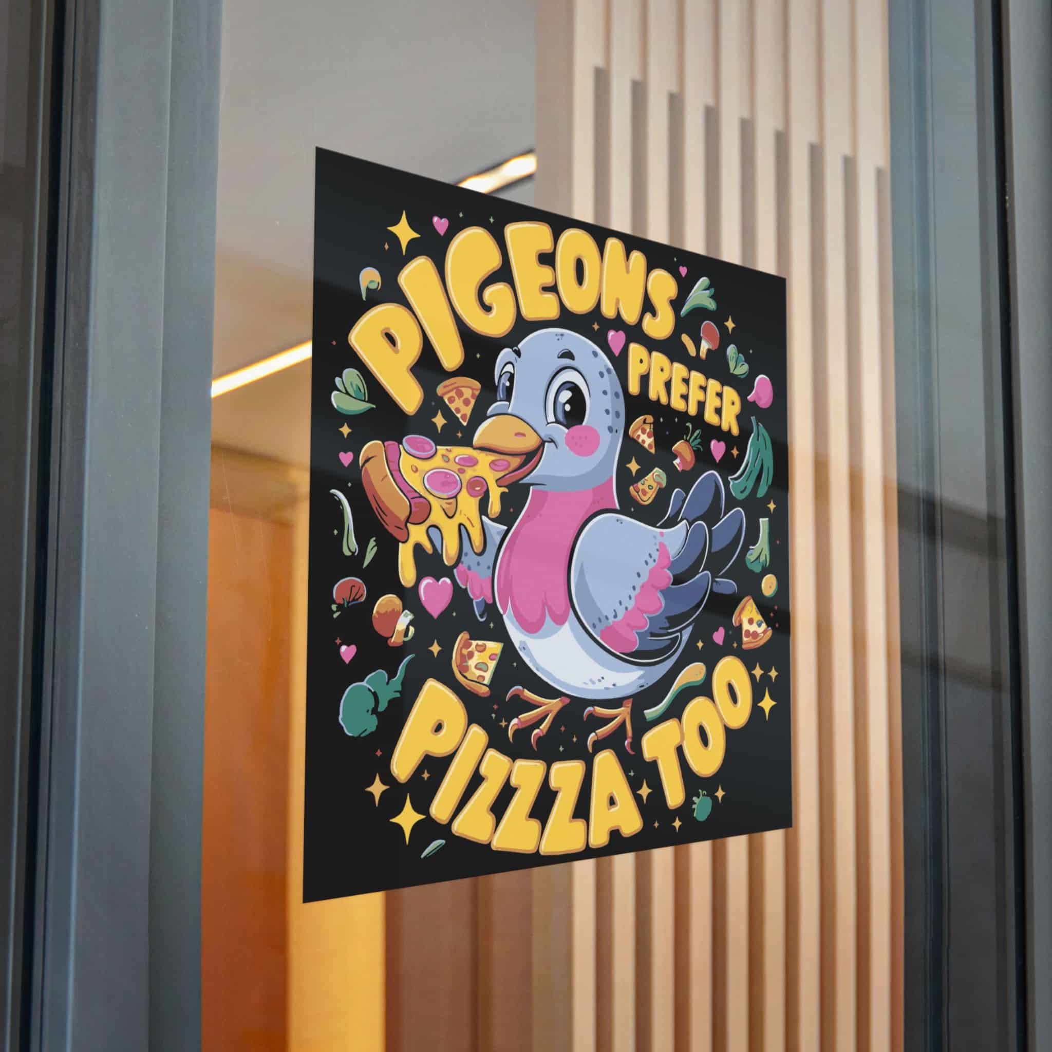Pigeons Prefer Pizza Too Die Cut Stickers Dtf - Image 32