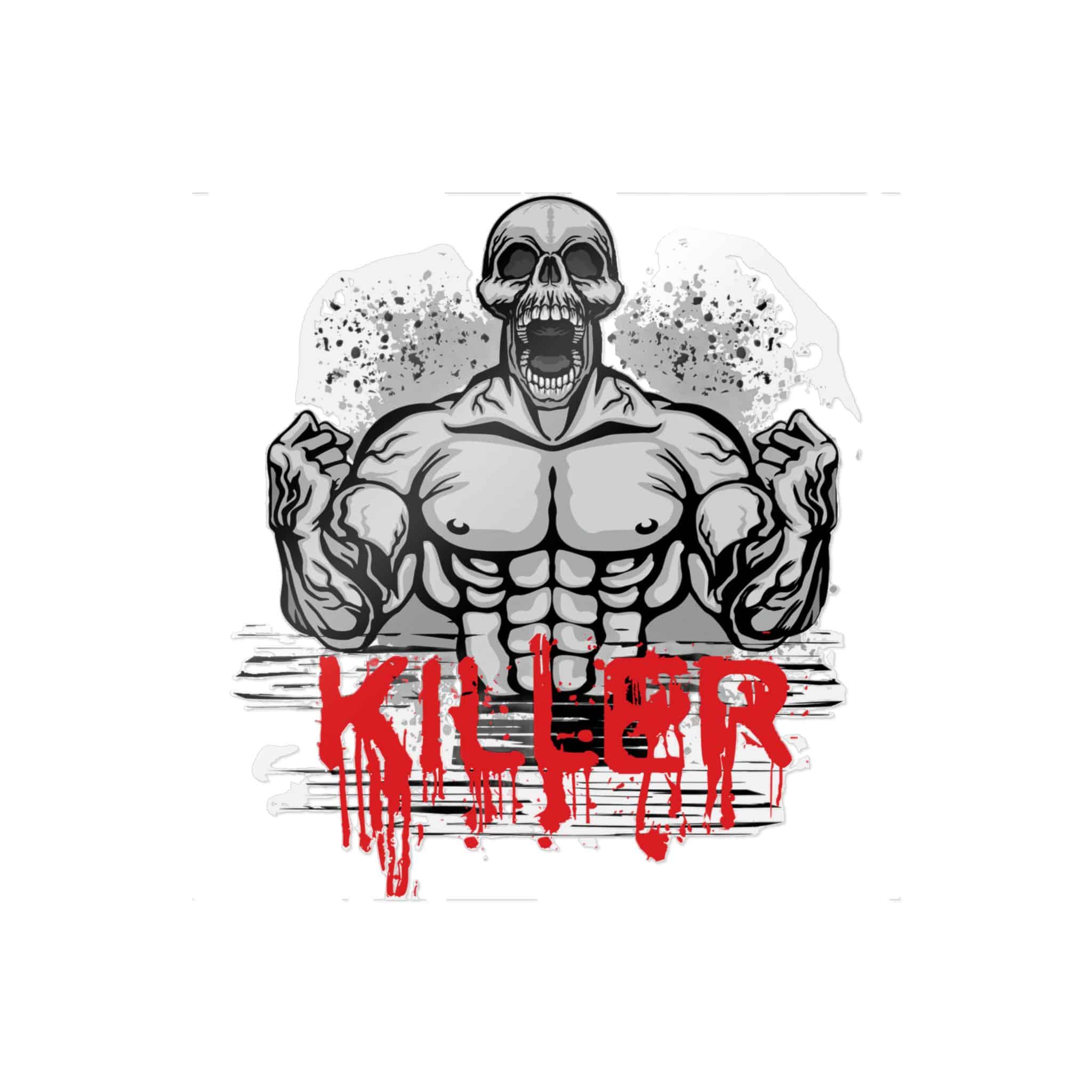 Gothic Sign With Skull Flowers Grunge Vintage Design T Shirts(1) Die Cut Stickers Dtf - Image 5