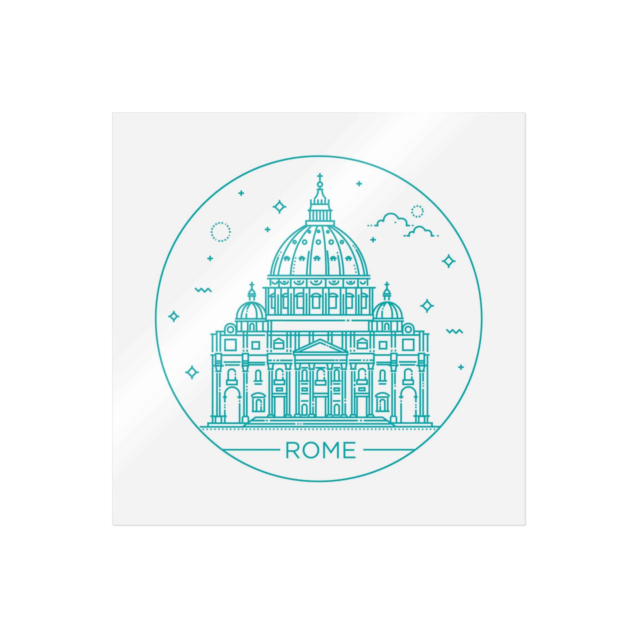Roma Die Cut Stickers Dtf - Image 5