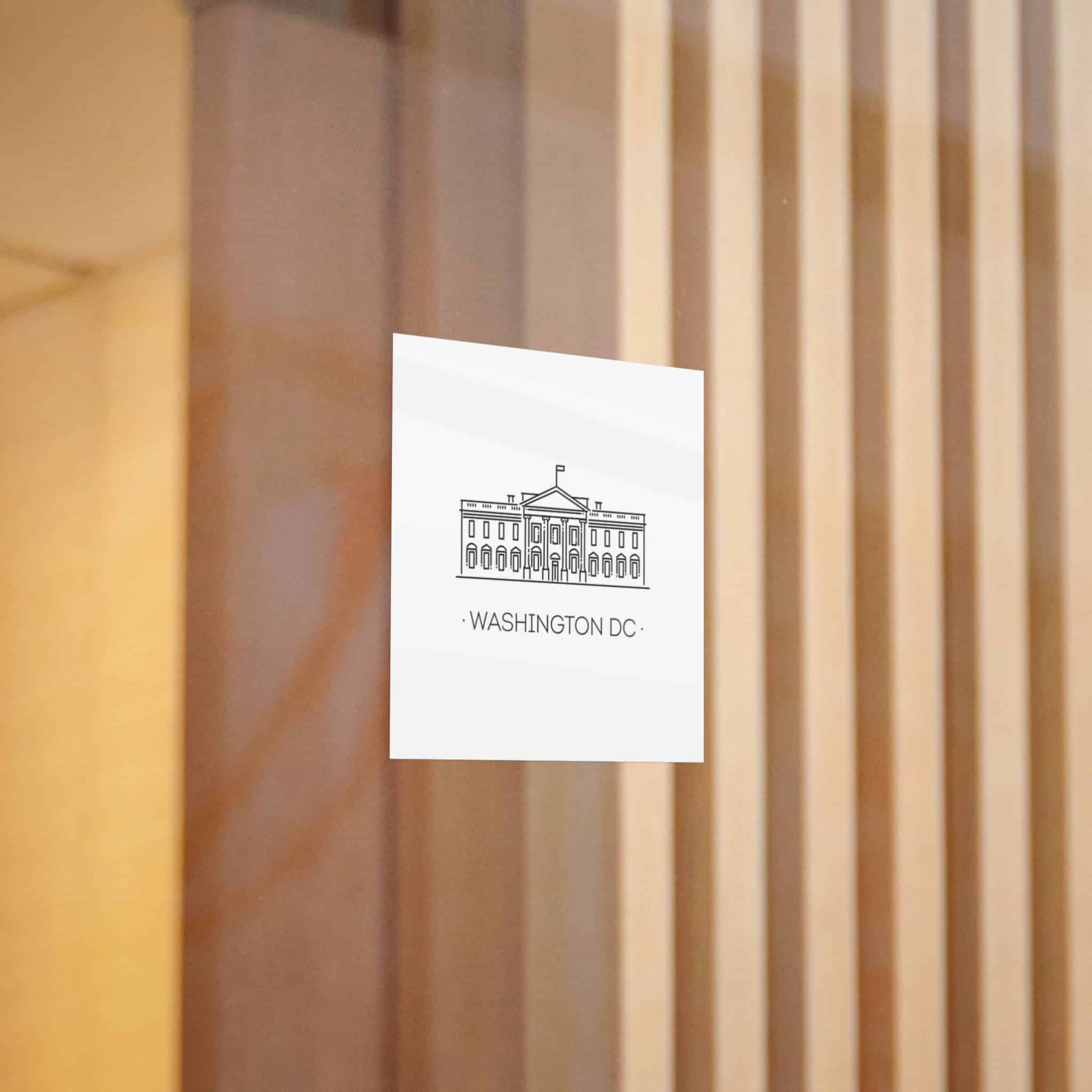 Washington Dc Die Cut Stickers Dtf - Image 4