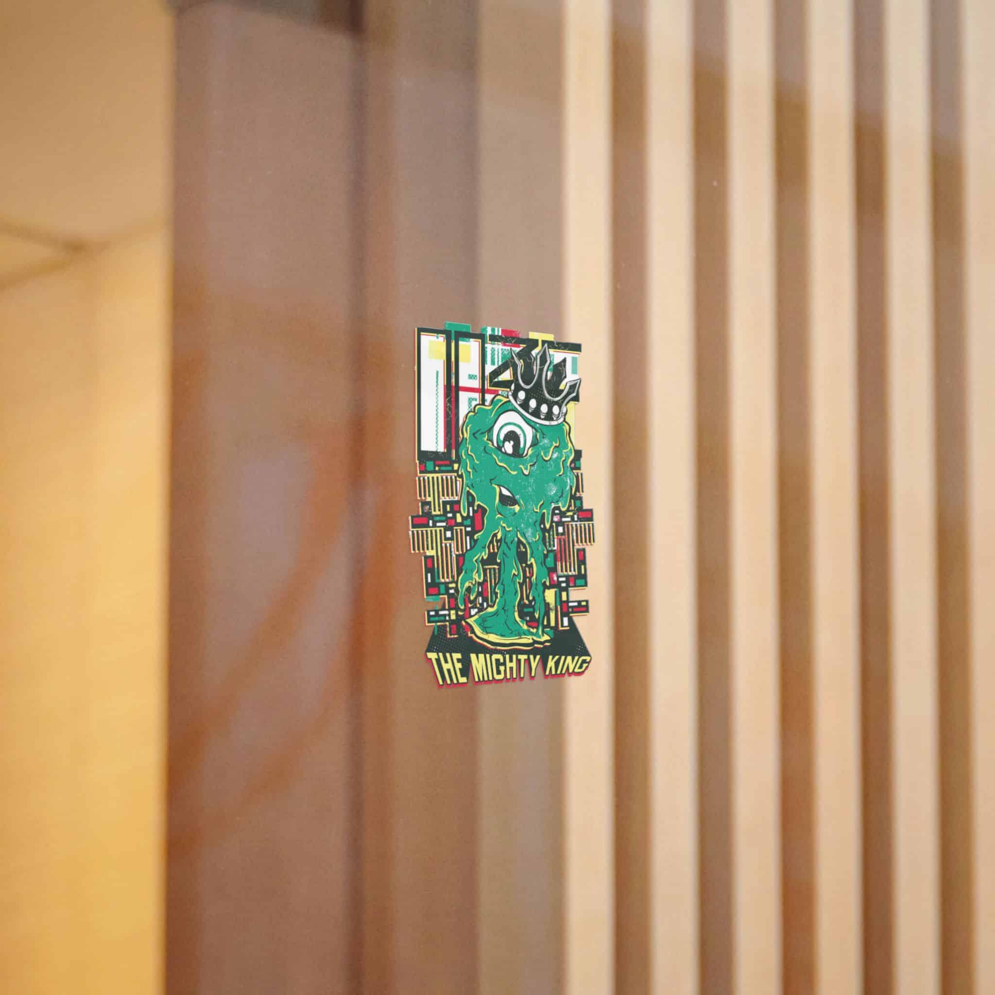 Cyclop Dripping Monster With Royal Crown Die Cut Stickers Dtf - Image 4
