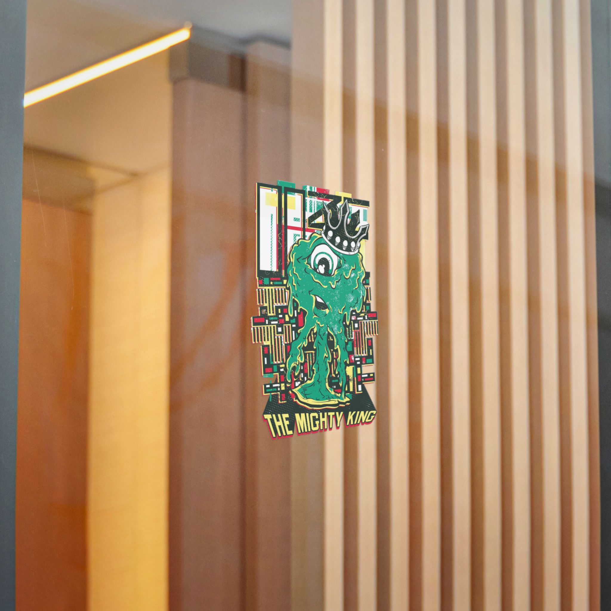 Cyclop Dripping Monster With Royal Crown Die Cut Stickers Dtf - Image 16