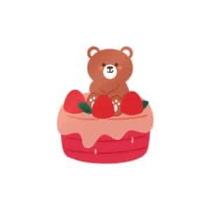 Cute Cartoon Art Nursery Room Decor Die Cut Stickers Dtf