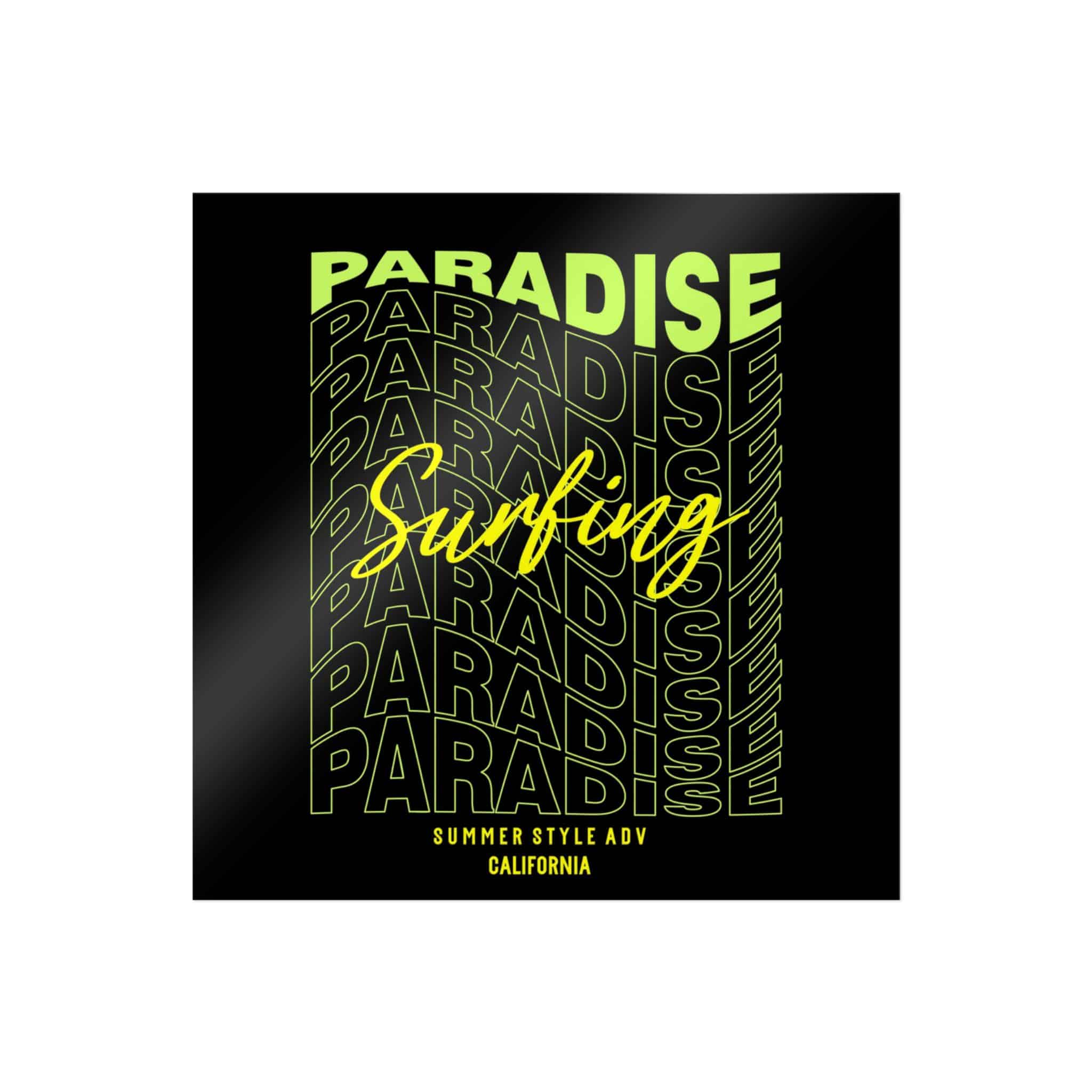 Paradise Surfing Die Cut Stickers Dtf - Image 5