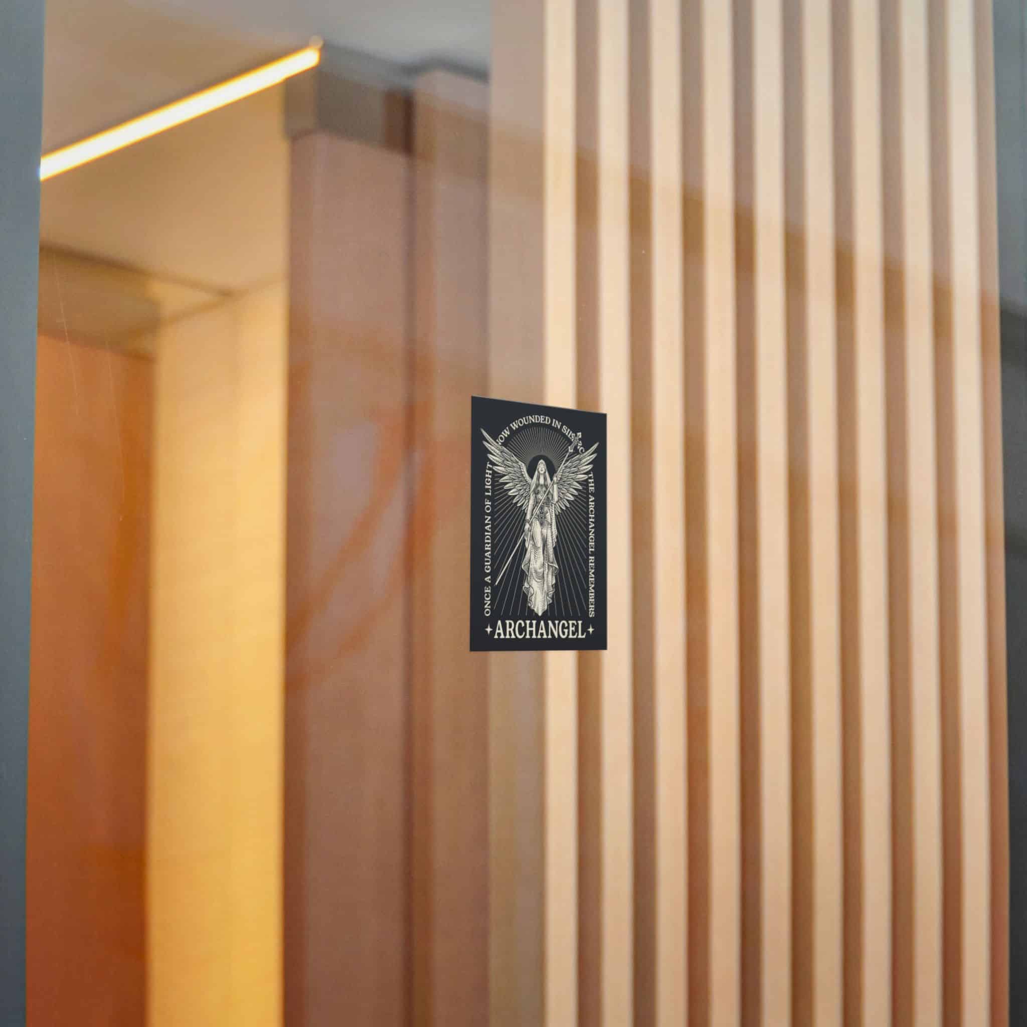 Illustration Majestic Archangel With Spear Radiant Light Die Cut Stickers Dtf - Image 18