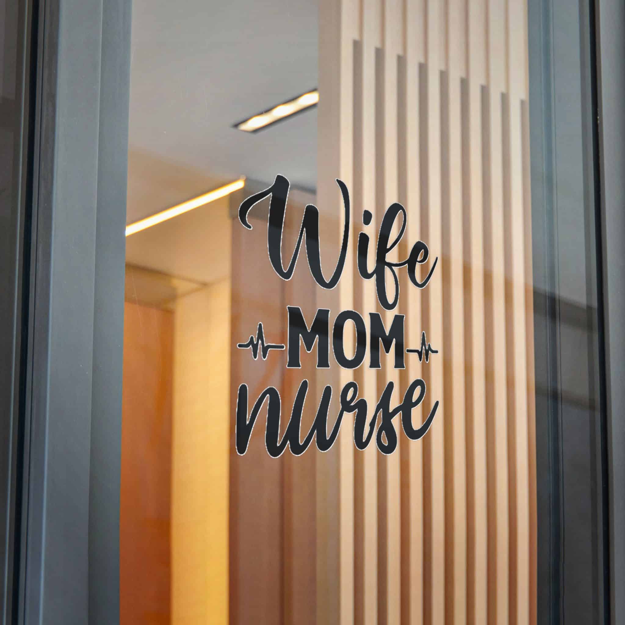 Wife Mom Nurse Die Cut Stickers Dtf - Image 32