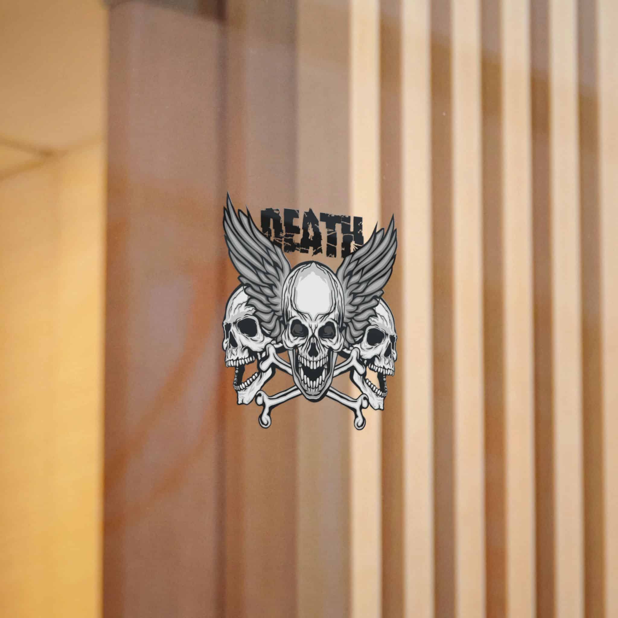 Gothic Sign With Skull Grunge Vintage Design T Shirts (6) Die Cut Stickers Dtf - Image 4