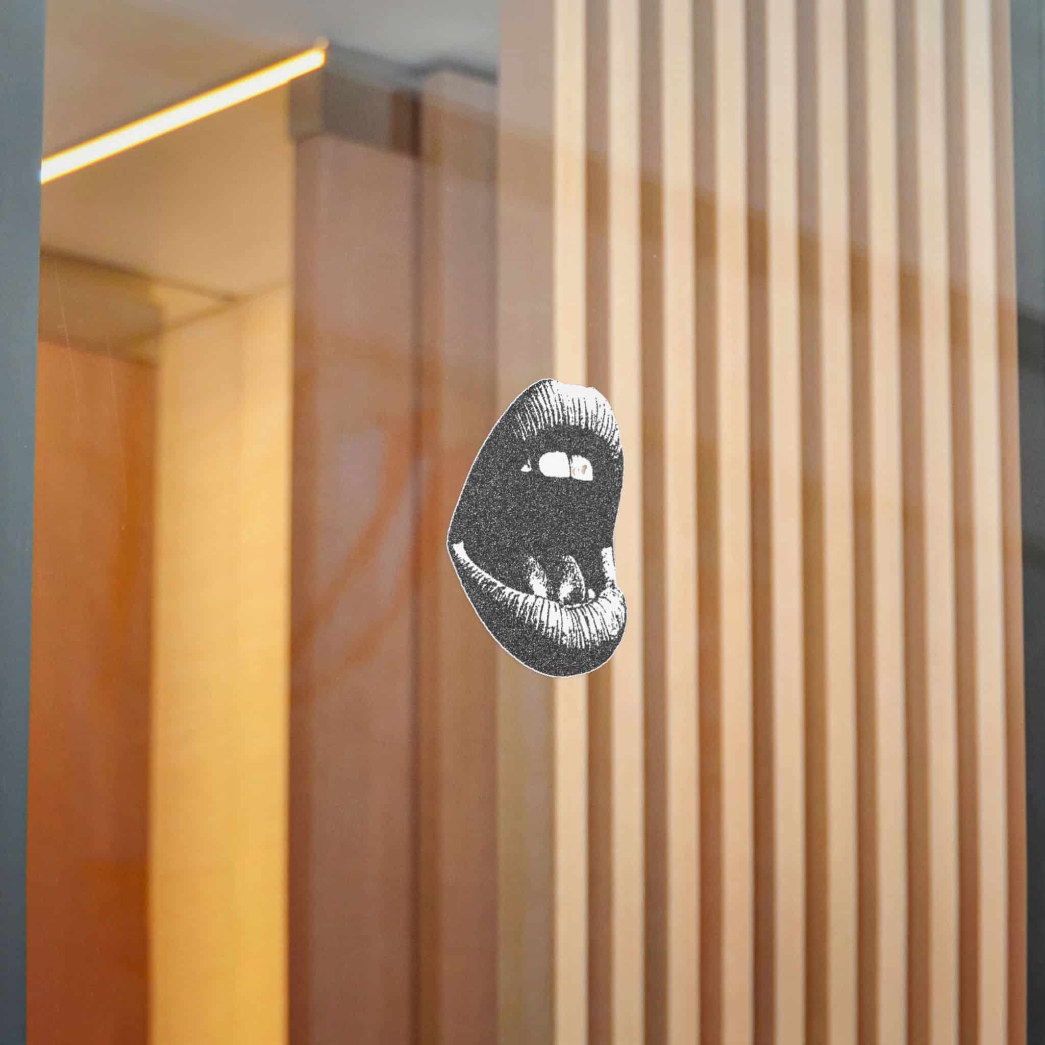 Vector Mouth Scream Trendy Retro Photocopy Grain Effect Modern Stipple Dots 2 Die Cut Stickers Dtf - Image 14