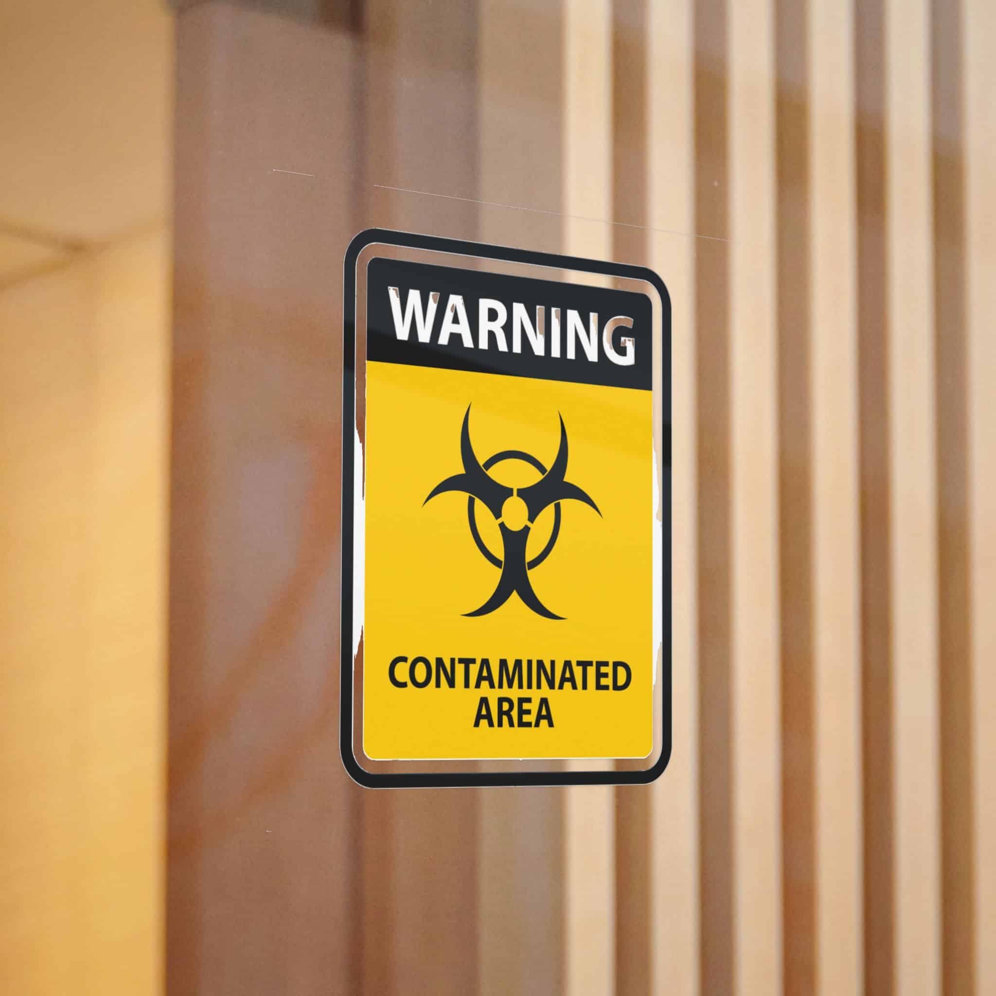 Warning Contaminated Area Die Cut Stickers Dtf - Image 12