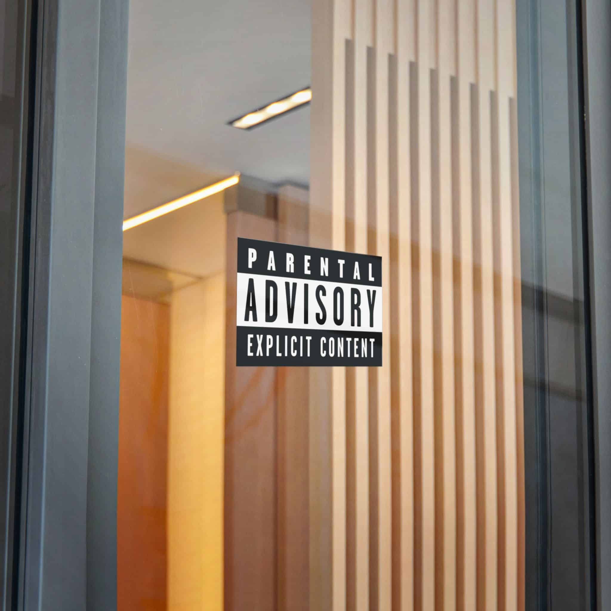 Parental Advisory Explicit Content Logo Vector Copia Die Cut Stickers Dtf - Image 24