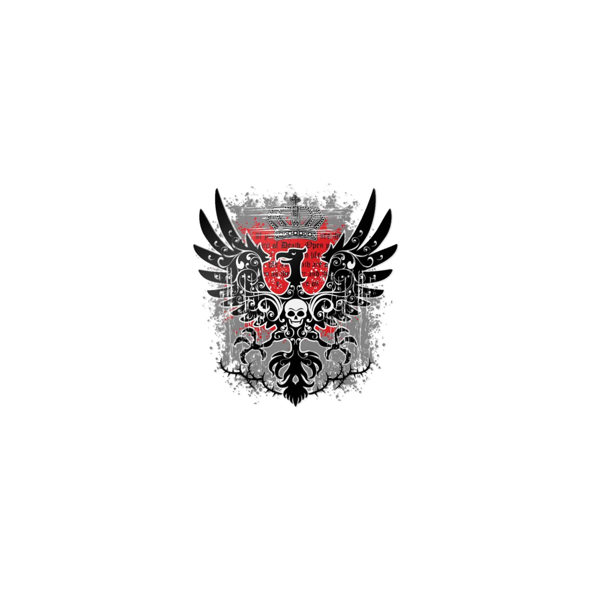 Gothic Sign With Eagle Skull Grunge Vintage Design T Shirts Die Cut Stickers Dtf - Image 9