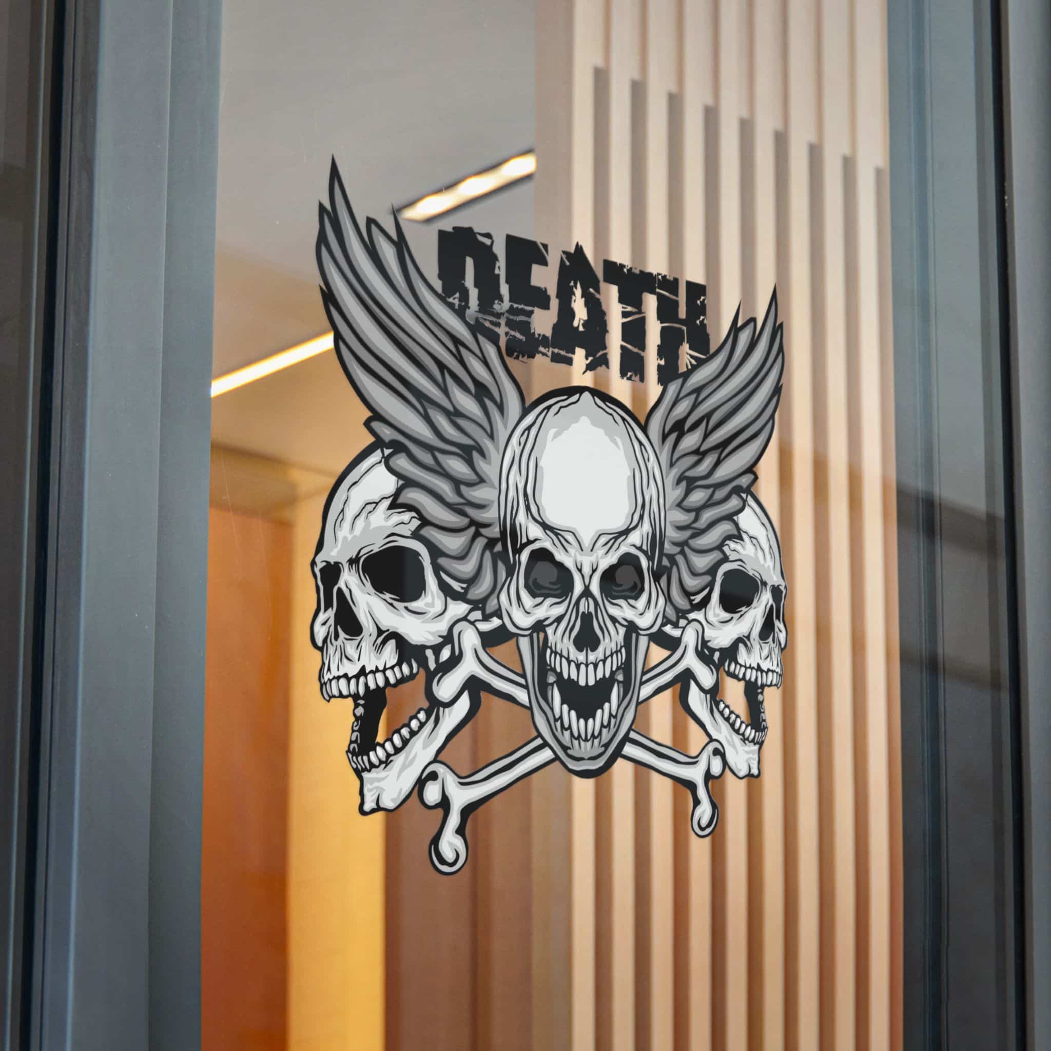 Gothic Sign With Skull Grunge Vintage Design T Shirts (6) Die Cut Stickers Dtf - Image 32