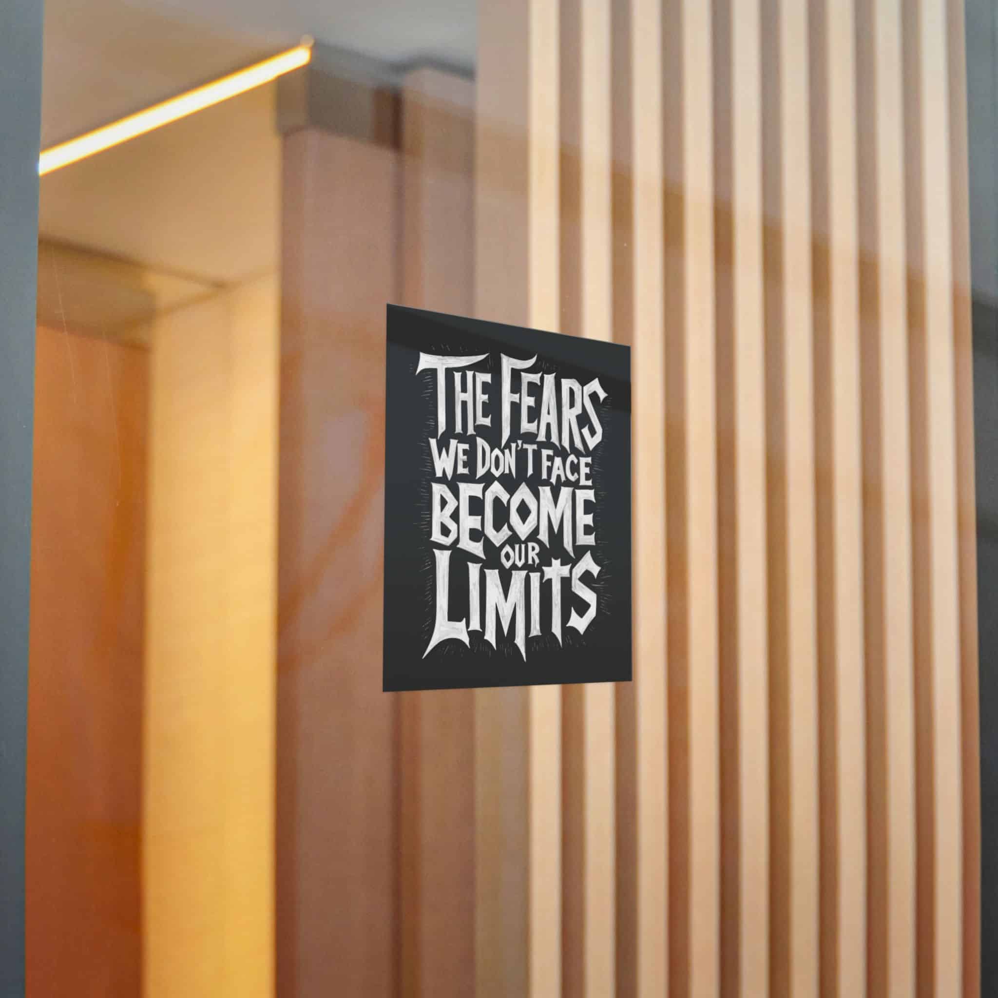 The Fears We Dont Face Become Our Limits Die Cut Stickers Dtf - Image 14