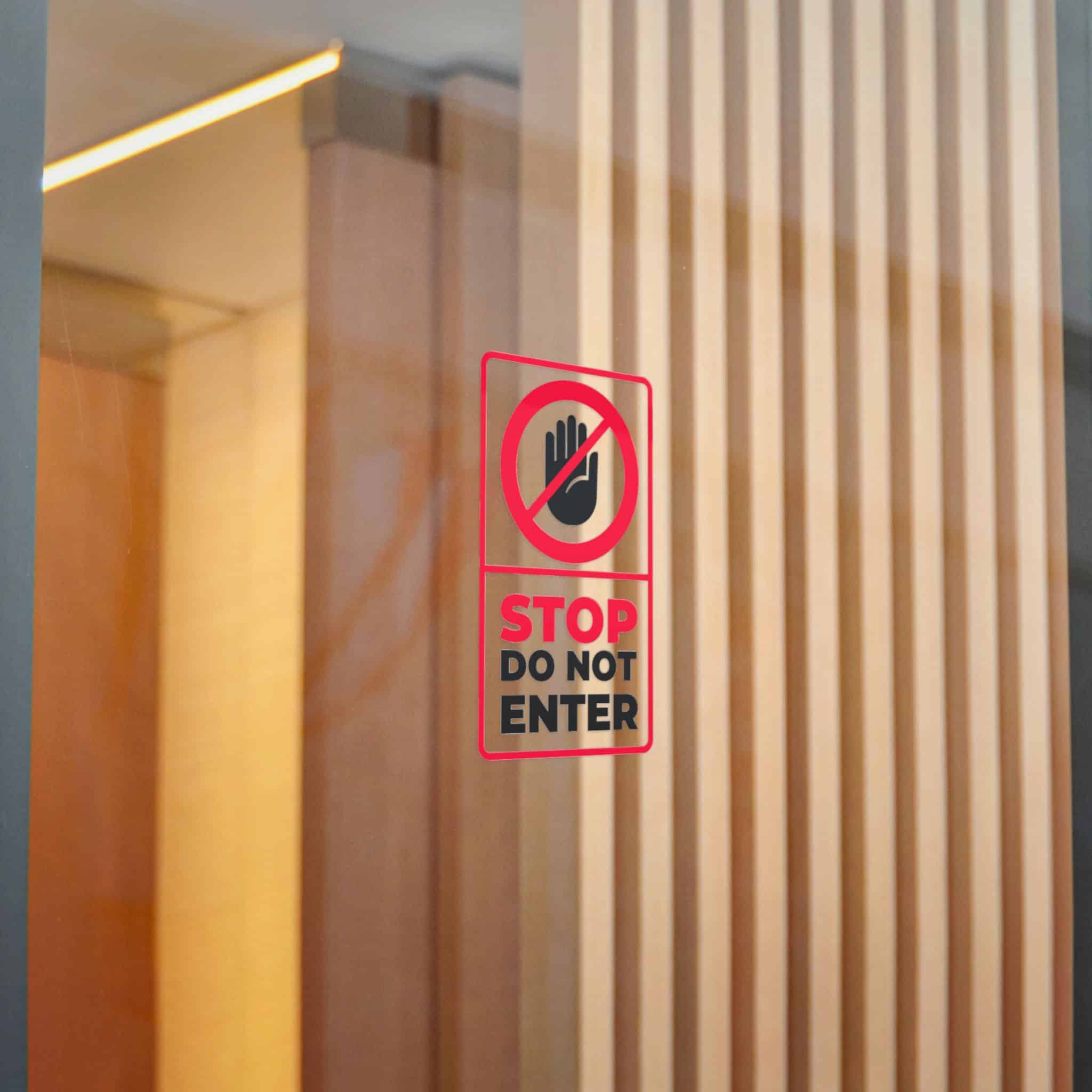 Stop Do Not Enter 184623 Die Cut Stickers Dtf - Image 16