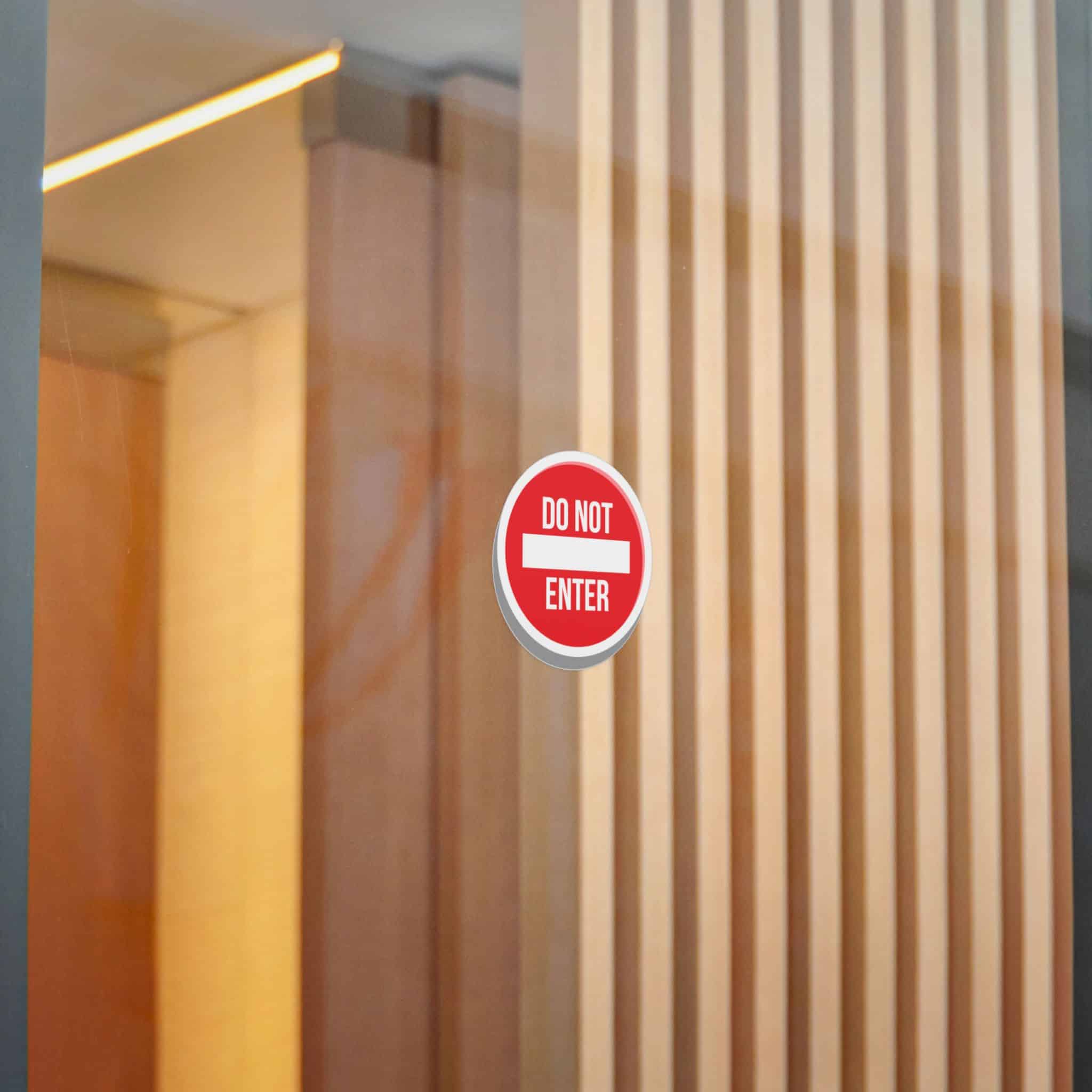 Do Not Enter 1 Die Cut Stickers Dtf - Image 18