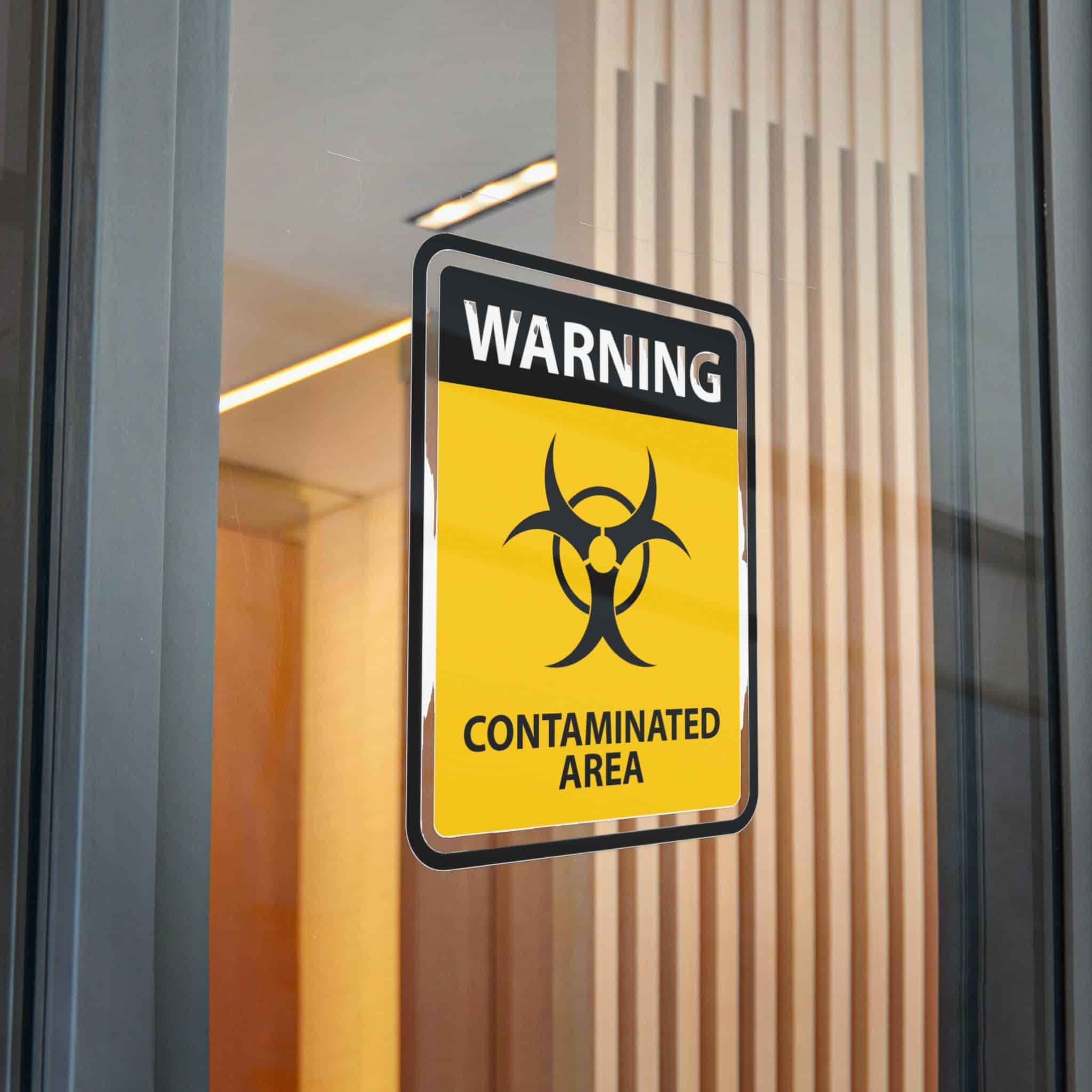 Warning Contaminated Area Die Cut Stickers Dtf - Image 32